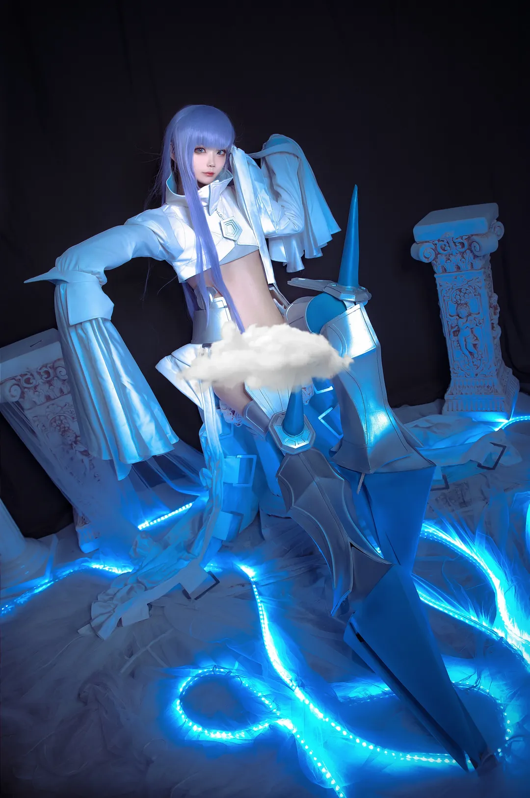 Fate/Grand Order, メルトリリスコスプレ, クールトーンのスタジオ撮影, メカ風コスプレ, 二次元写真リメイク