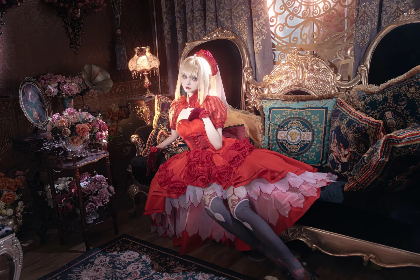 Fate, 尼禄cos, cosplay摄影, 二次元生活存档, 红玫瑰礼服 - 第2张