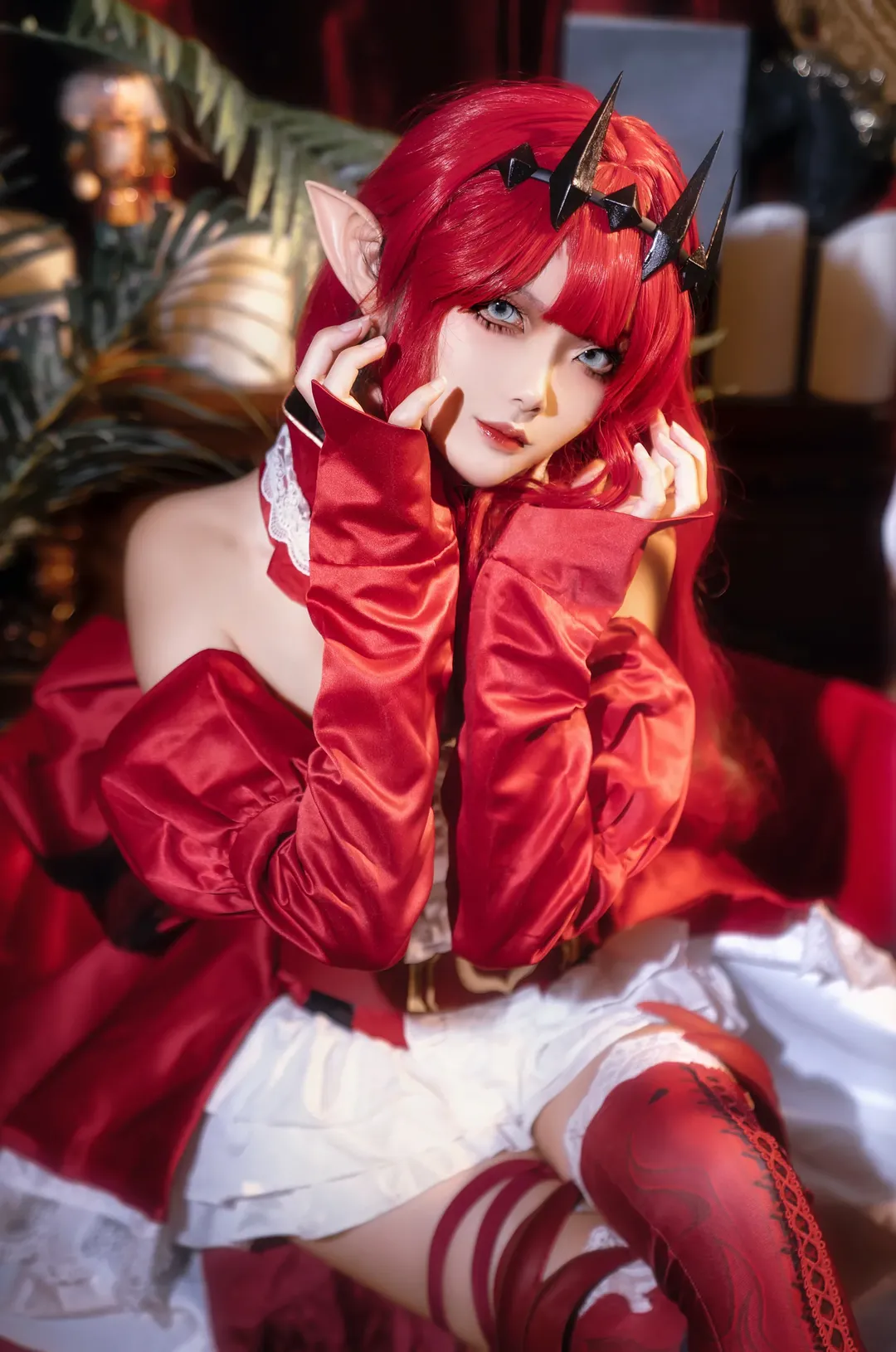Fate/Grand Order, cosplay摄影, 二次元角色扮演, 妖精骑士崔斯坦cos, 红发精灵cos - 第3张