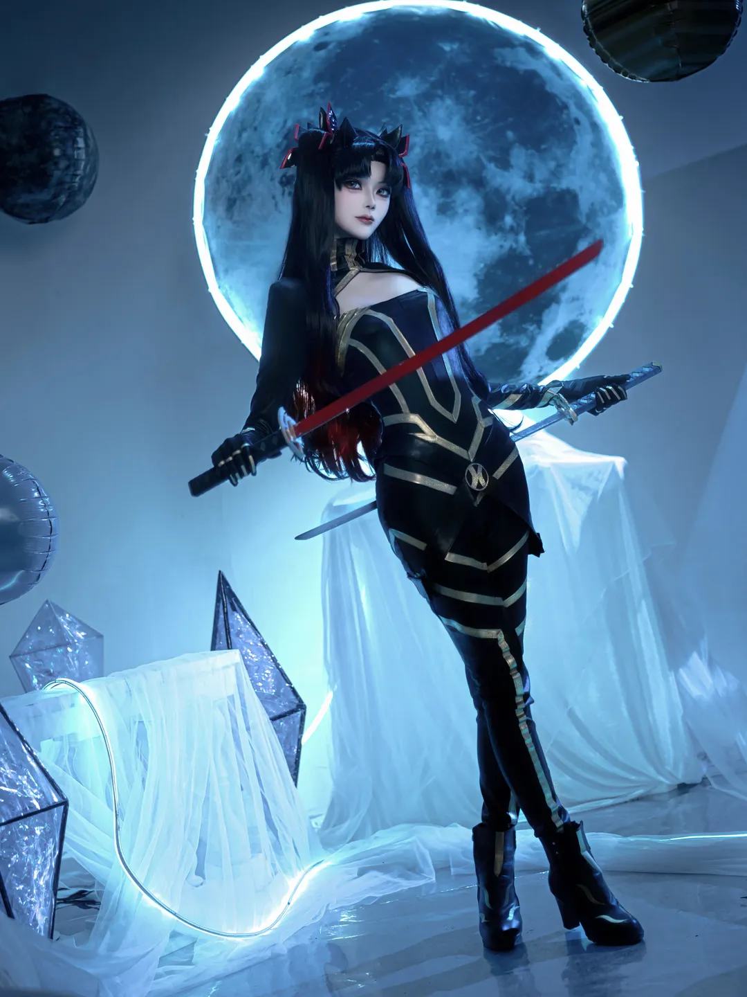 cosplay, Anime-style photography, Fate/Grand Order, Handmade props, Space Ishtar cosplay