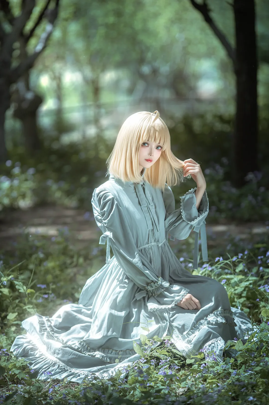 cosplay, Altria cosplay, Fate series, Anime cosplay, Forest exterior - Image 1