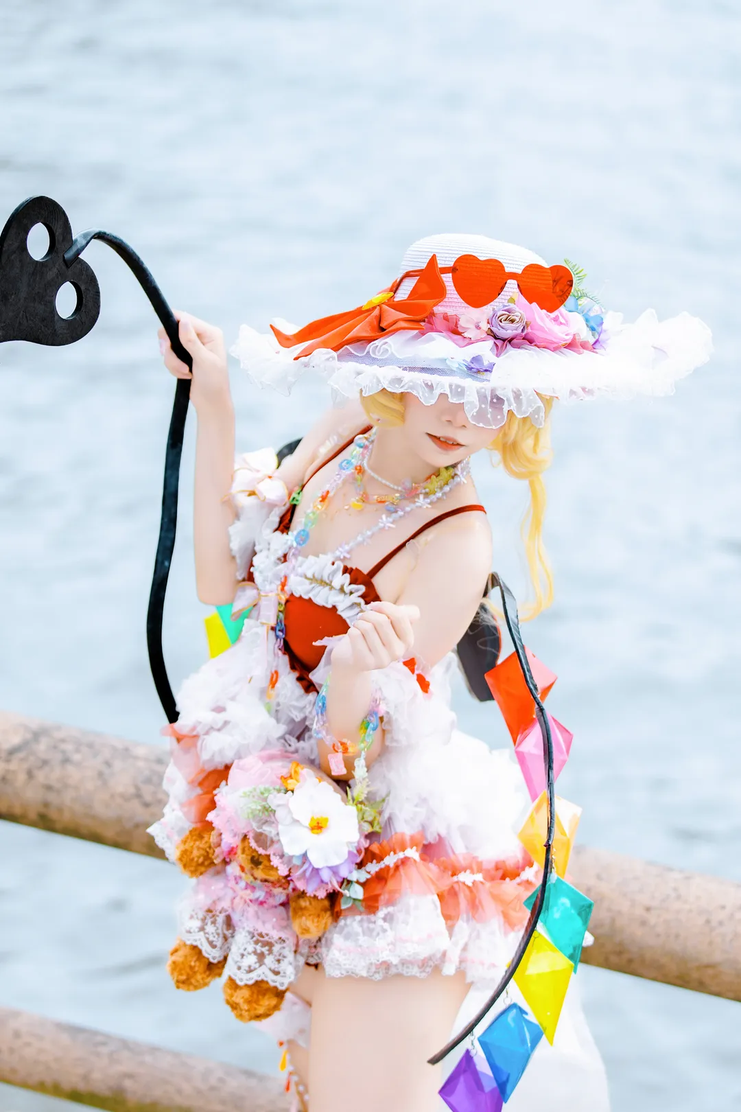 東方Project, 漫展返圖, 螢火蟲漫展, 泳裝cosplay, 芙蘭朵露斯卡雷特cos - 第1張