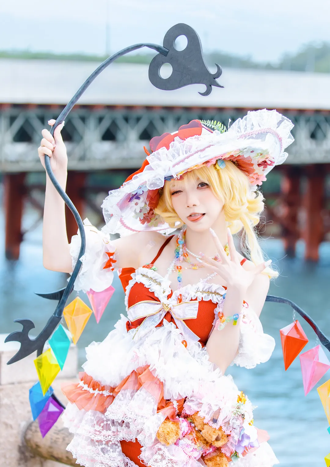 東方Project, 漫展返圖, 螢火蟲漫展, 泳裝cosplay, 芙蘭朵露斯卡雷特cos - 第2張