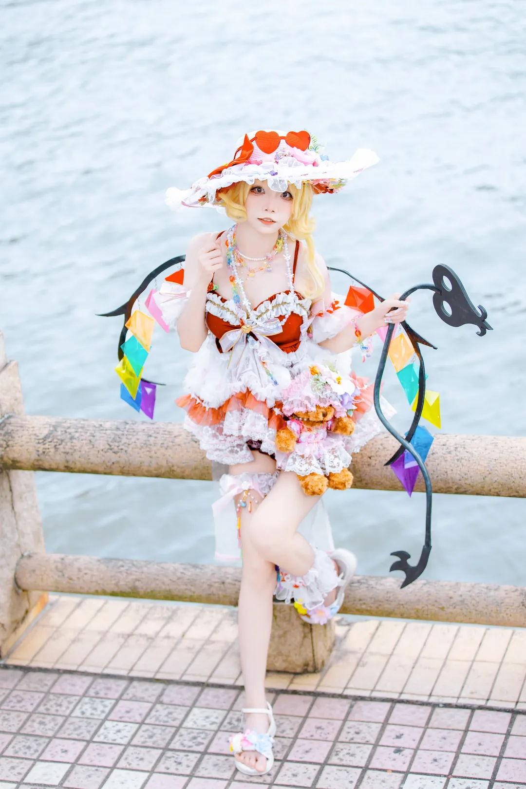 东方Project, 漫展返图, 萤火虫漫展, 泳装cosplay, 芙兰朵露斯卡雷特cos