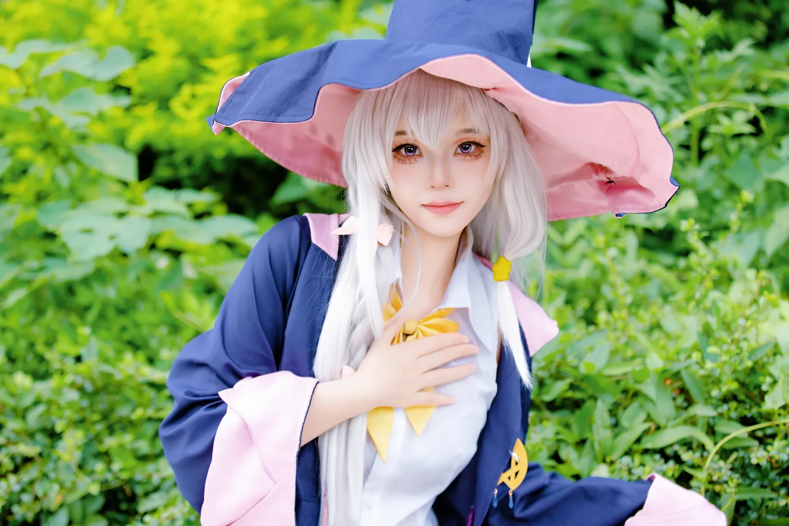 Convention photos, Outdoor cosplay, Elaina cosplay, Wandering Witch: The Journey of Elaina, Silver-haired witch - Image 5