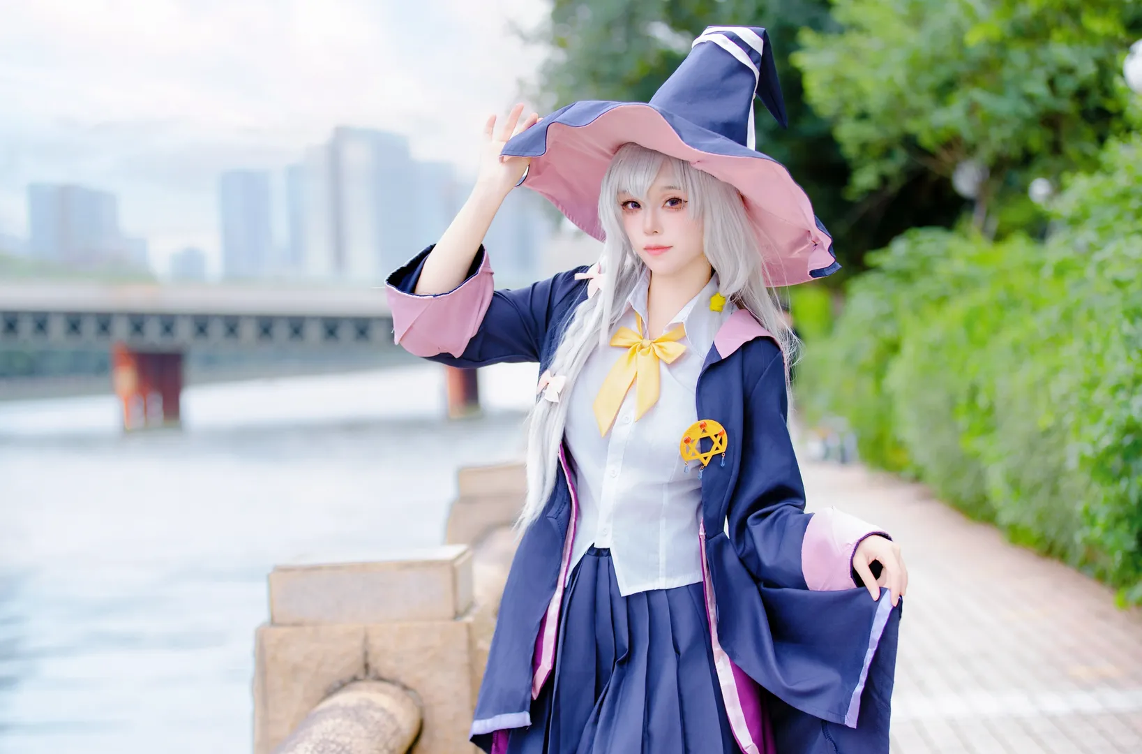 Convention photos, Outdoor cosplay, Elaina cosplay, Wandering Witch: The Journey of Elaina, Silver-haired witch - Image 7