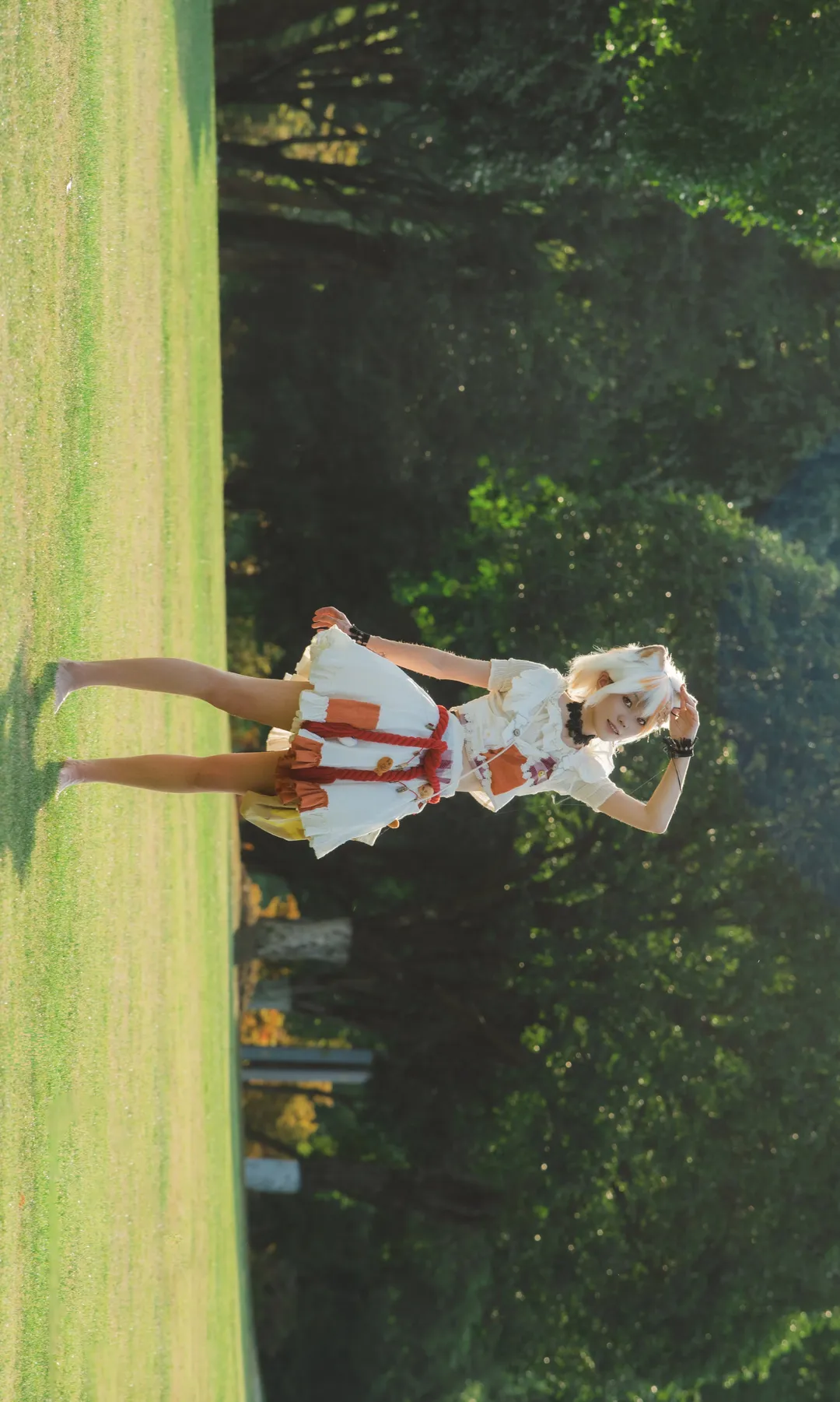 Touhou Project, Outdoor cosplay, Goutokuji Mike cosplay, Lucky cat, Kemonomimi girl outfit - Image 5