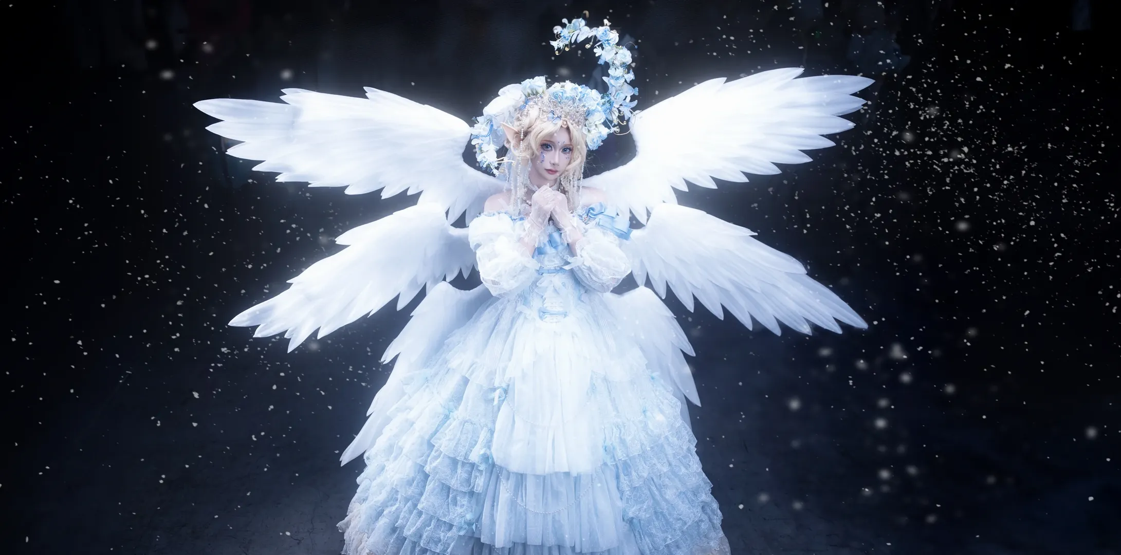 漫展返图, 花嫁造型, 六翼天使cosplay, 洛丽塔Lolita, 宁波理想乡动漫展