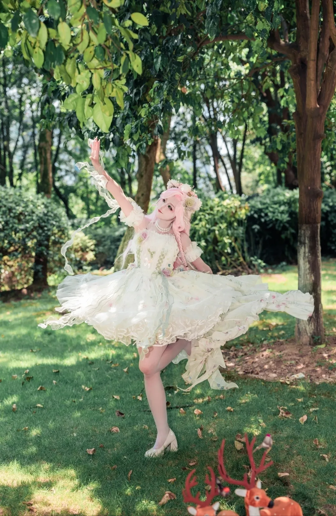二次元コスプレ, マイリトルポニー, フラッターシャイ コスプレ, 森林癒し系, ロリータ写真 - 4枚目