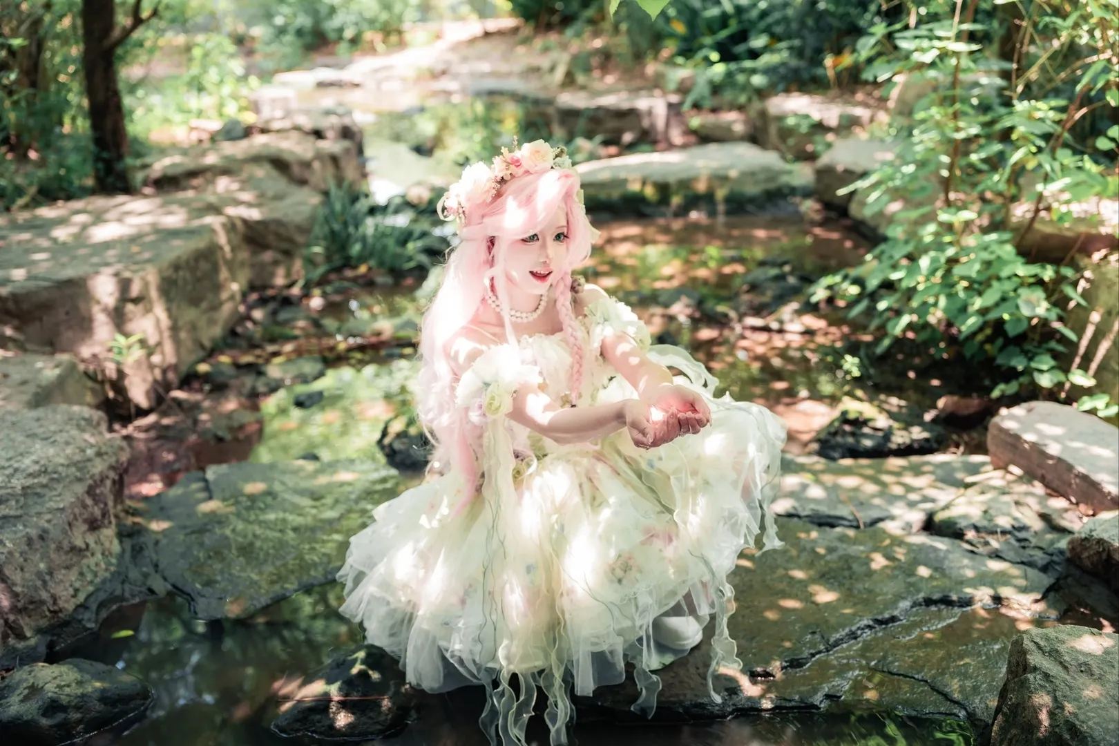二次元コスプレ, マイリトルポニー, フラッターシャイ コスプレ, 森林癒し系, ロリータ写真 - 5枚目