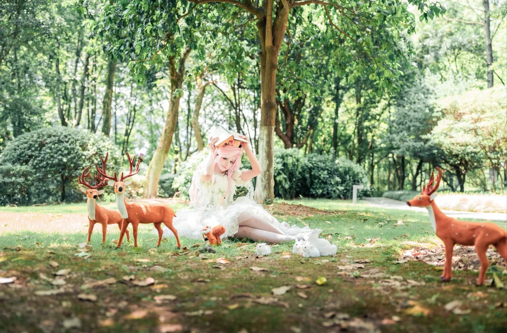 二次元コスプレ, マイリトルポニー, フラッターシャイ コスプレ, 森林癒し系, ロリータ写真 - 6枚目