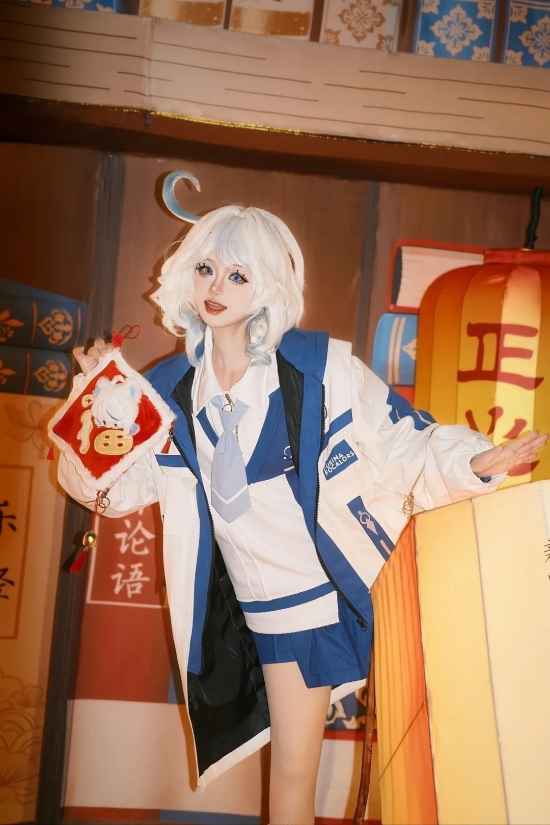 原神, 芙宁娜cos, 二次元街拍, 新年cos, 跨次元摄影 - 第2张