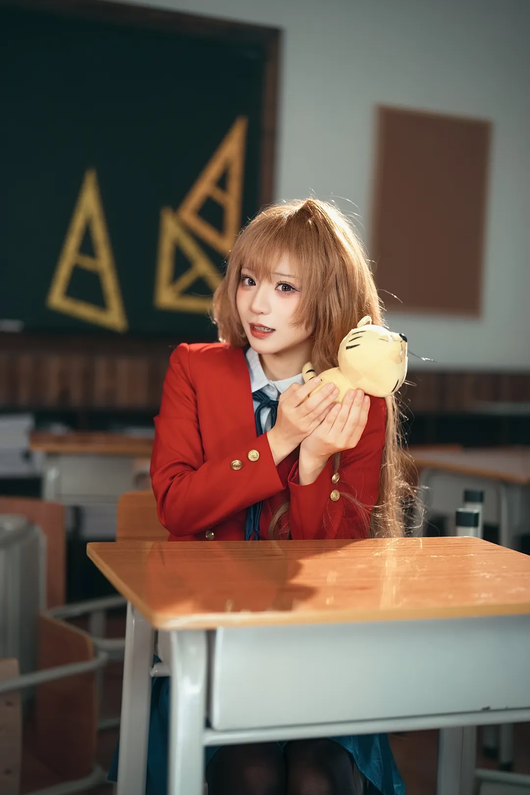 逢坂大河cos, 龙与虎, jk制服, 教室摄影, 校服cos - 第2张