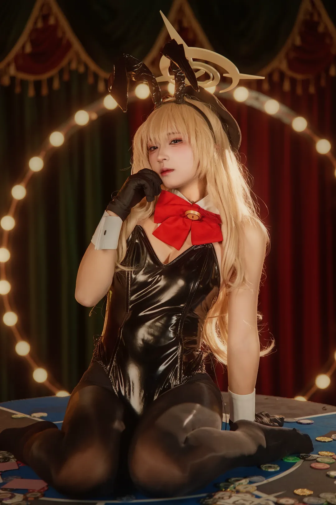 コスプレ, 二次元撮影, ブルーアーカイブ, ニヤニヤ教授 コスプレ, 黒タイツ コーデ - 4枚目