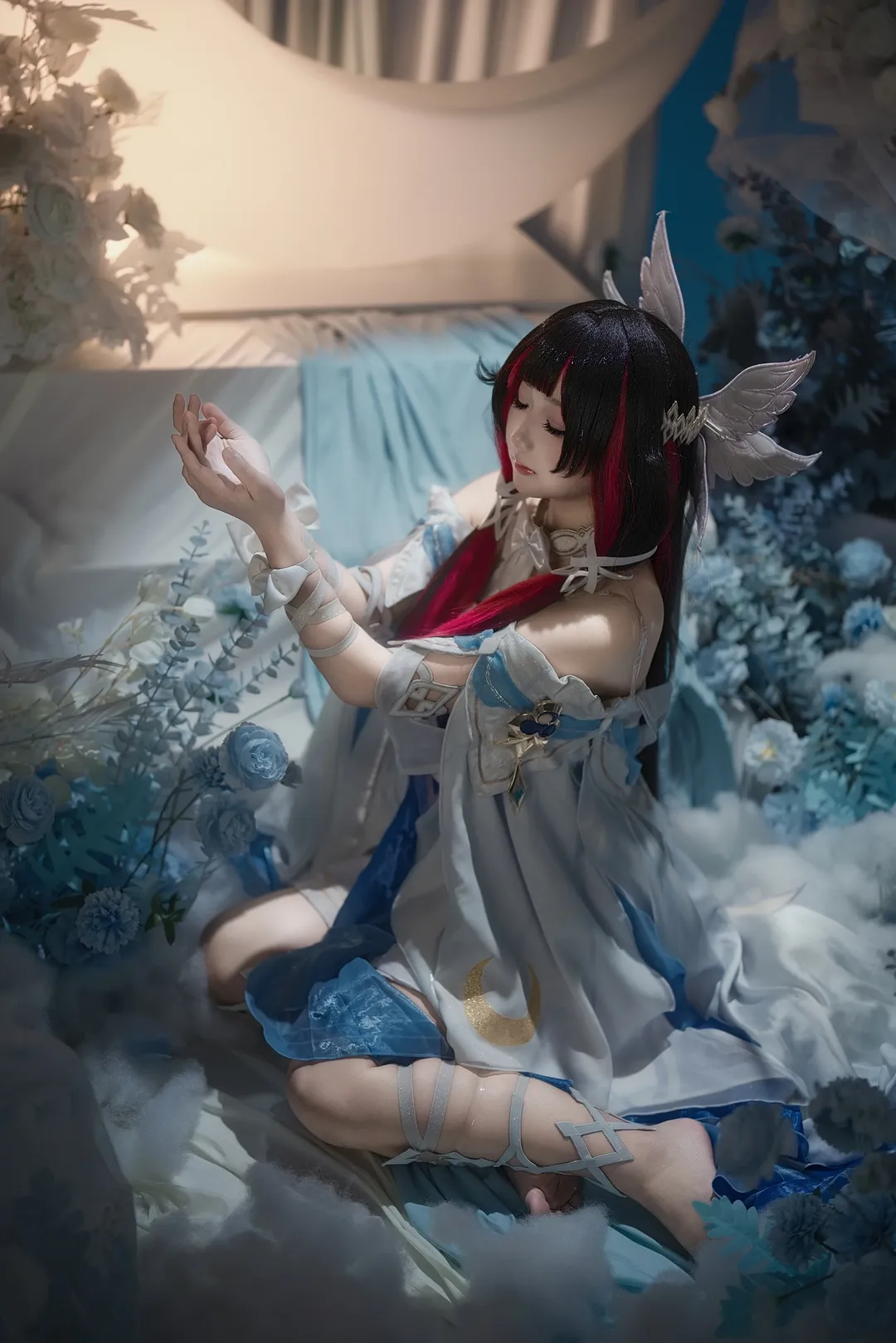 Genshin Impact, Columbina Cosplay, Girl photography, Cosplay daily life, Atmospheric photography