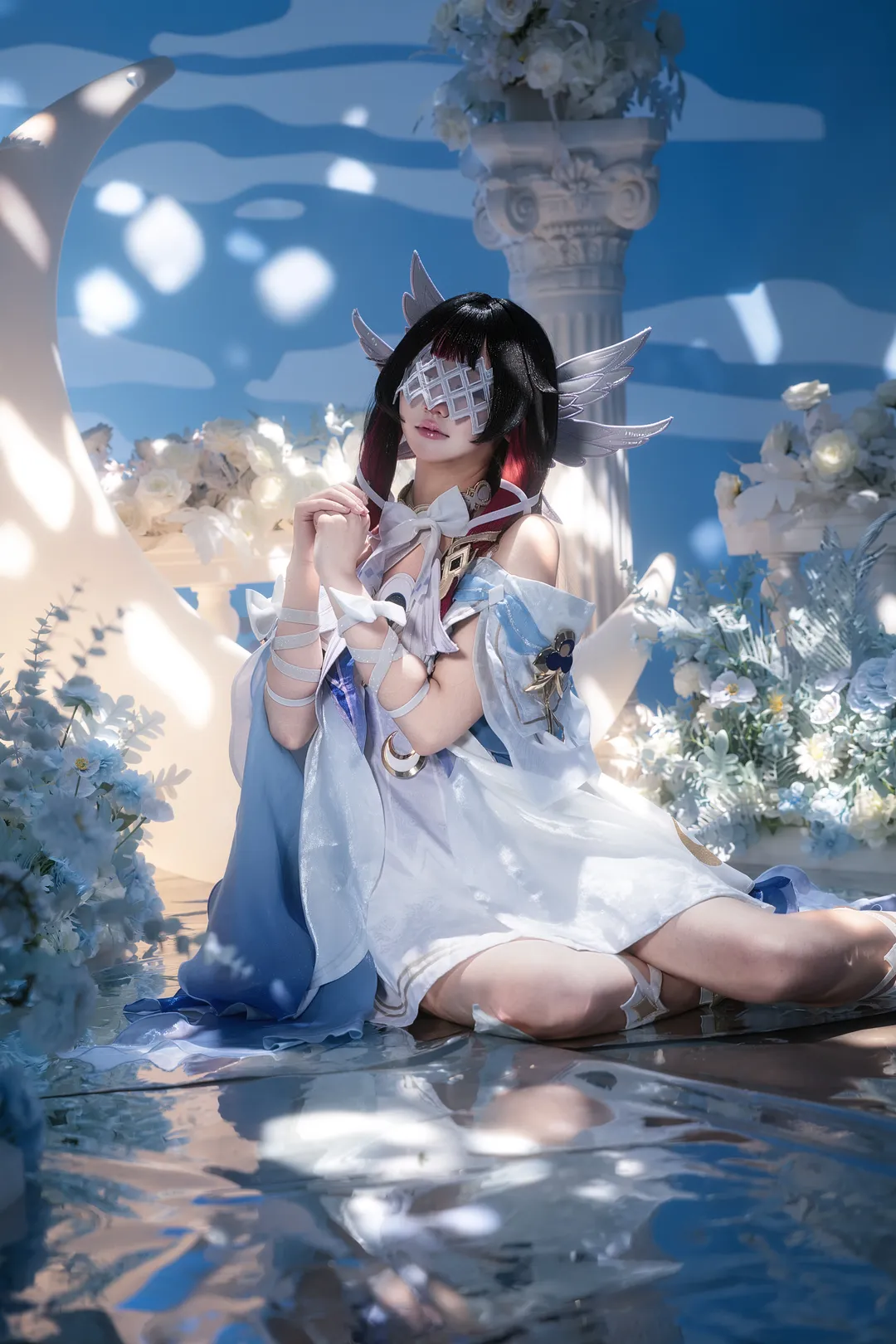 原神, 哥伦比娅cos, cosplay摄影, 二次元角色扮演, 月光少女 - 第1张