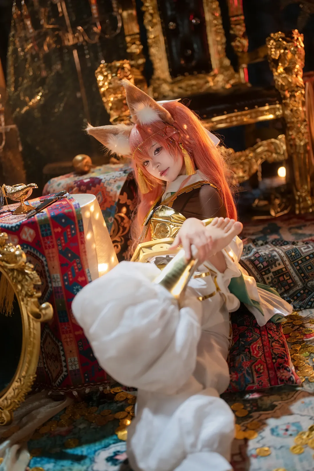 富士直出, 氛围感人像, 玉藻前cos, 兽耳娘cos, 异域风摄影 - 第3张
