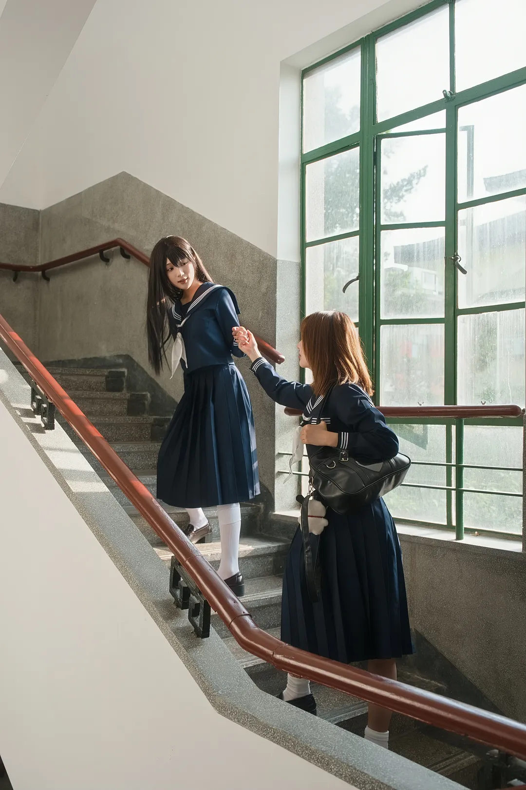 JK制服, 校园cosplay, 水手服少女, 青春写真, 闺蜜日常 - 第2张