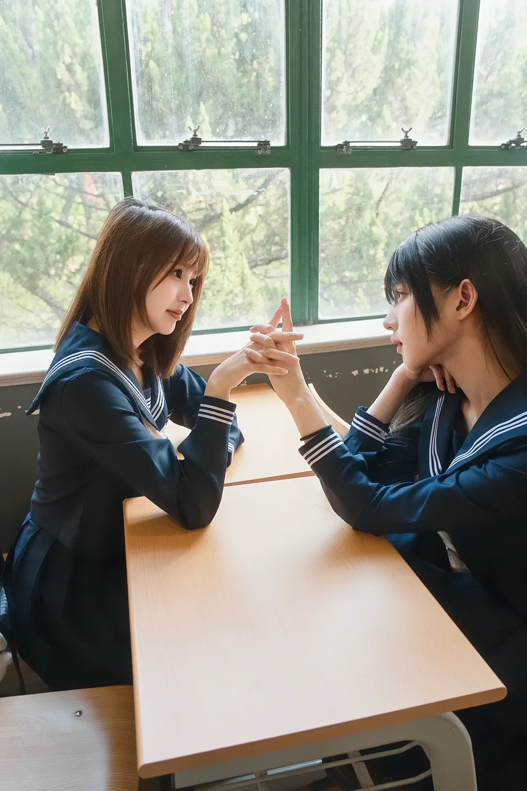 JK制服, 校园cosplay, 水手服少女, 青春写真, 闺蜜日常 - 第5张