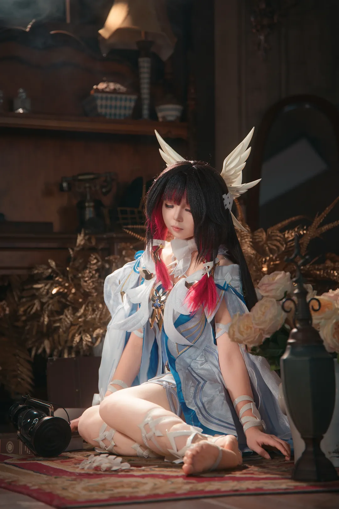 Roleplay, Columbina Cosplay, Anime-style photography, Cosplay photoshoot, Maiden's Capriccio - Image 1