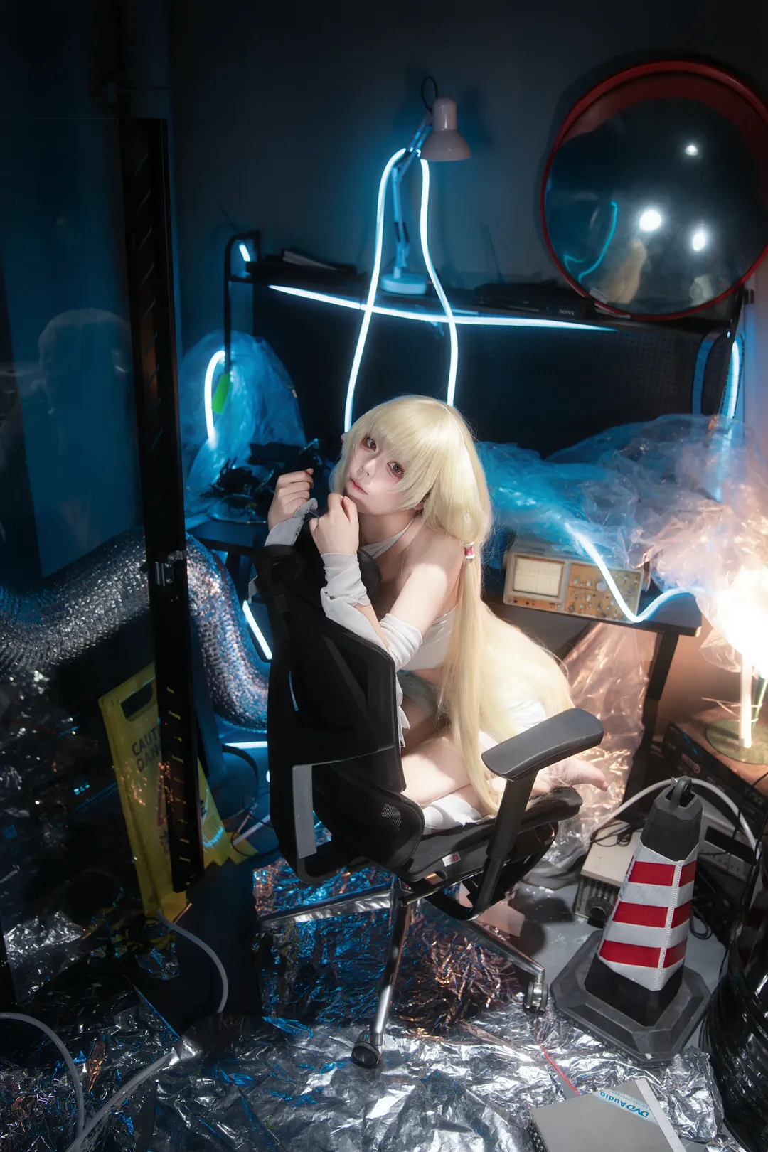 cosplay, 小叽cos, 人形电脑天使心, 赛博风, 氛围感正片 - 第1张