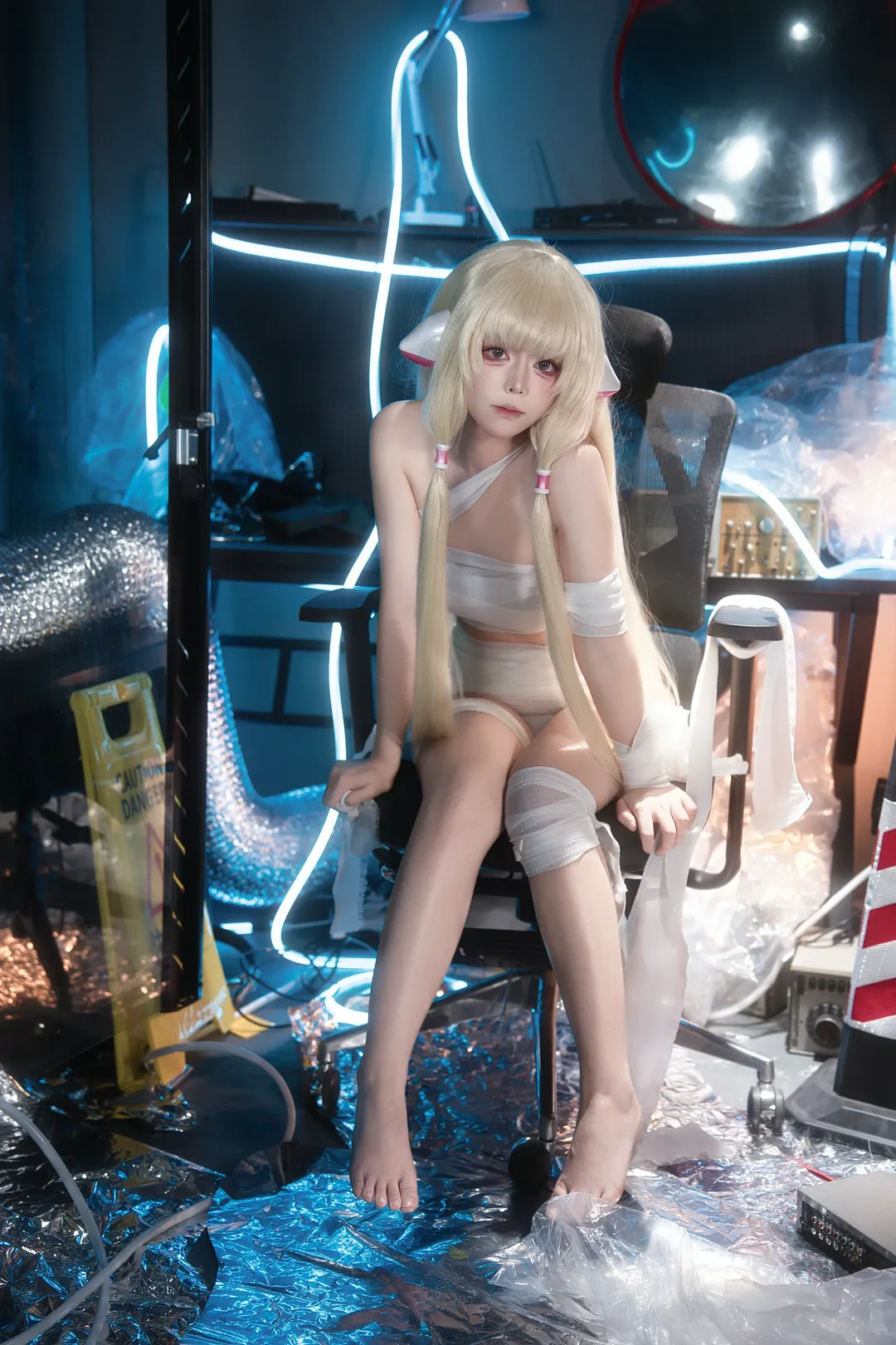 cosplay, 小叽cos, 人形电脑天使心, 赛博风, 氛围感正片 - 第3张