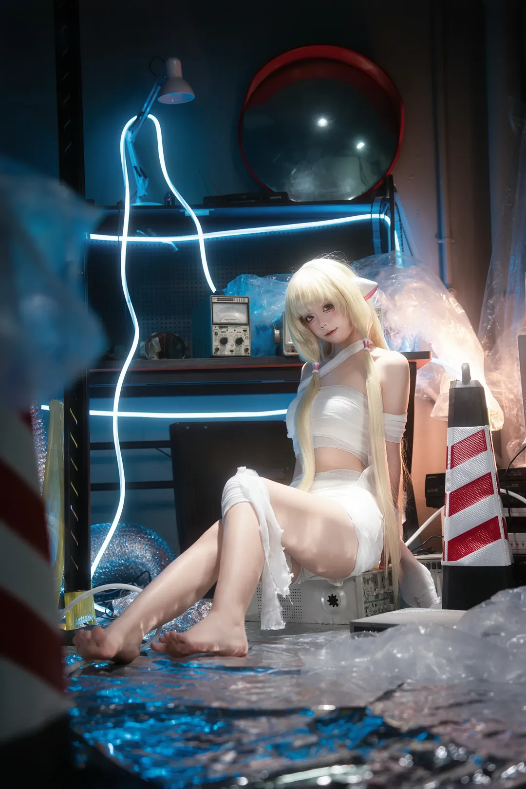 cosplay, 小叽cos, 人形电脑天使心, 赛博风, 氛围感正片 - 第4张