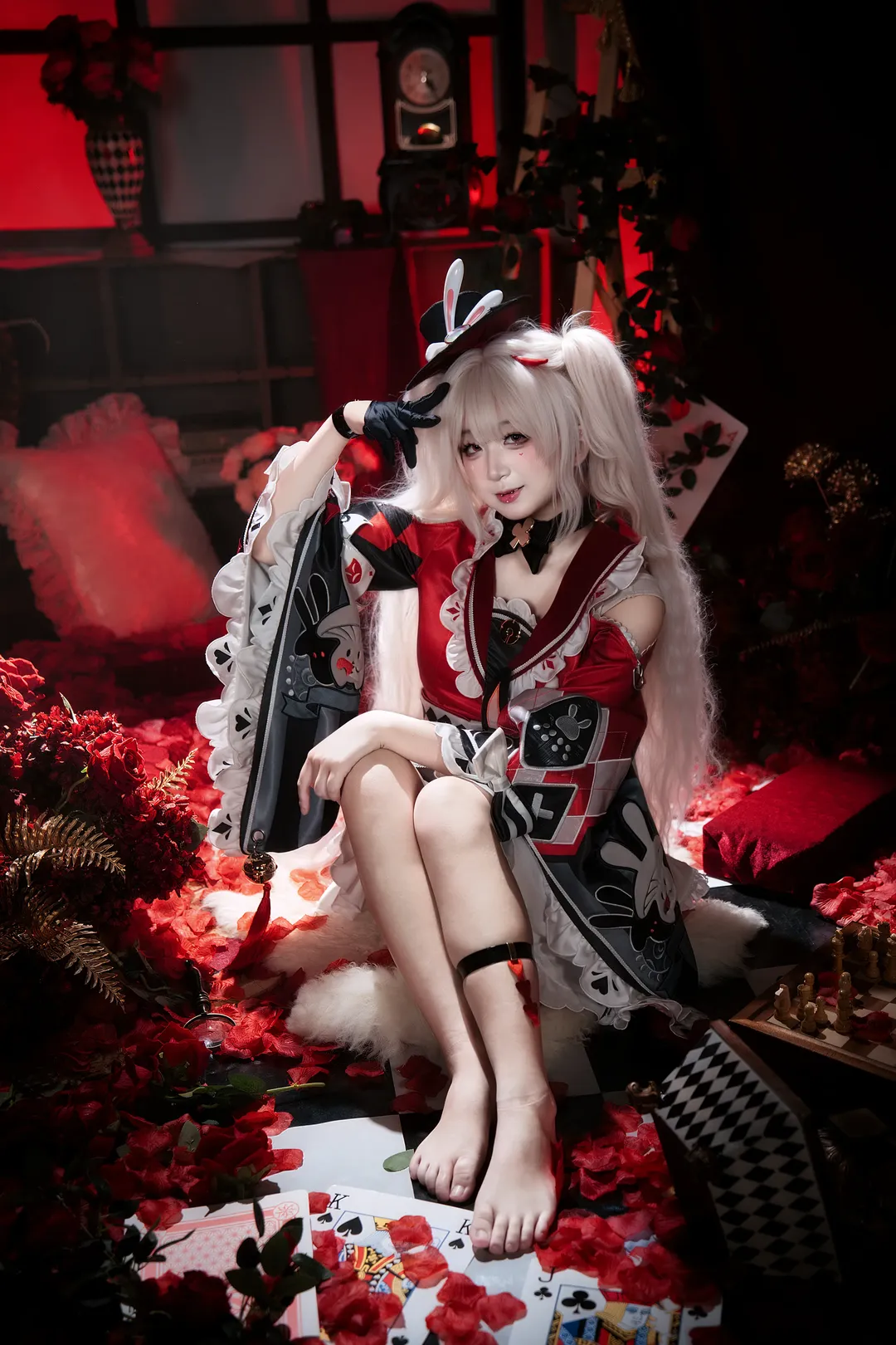 崩坏星穹铁道, 氛围感摄影, 二次元cosplay, 花火cos, 红黑穿搭 - 第3张
