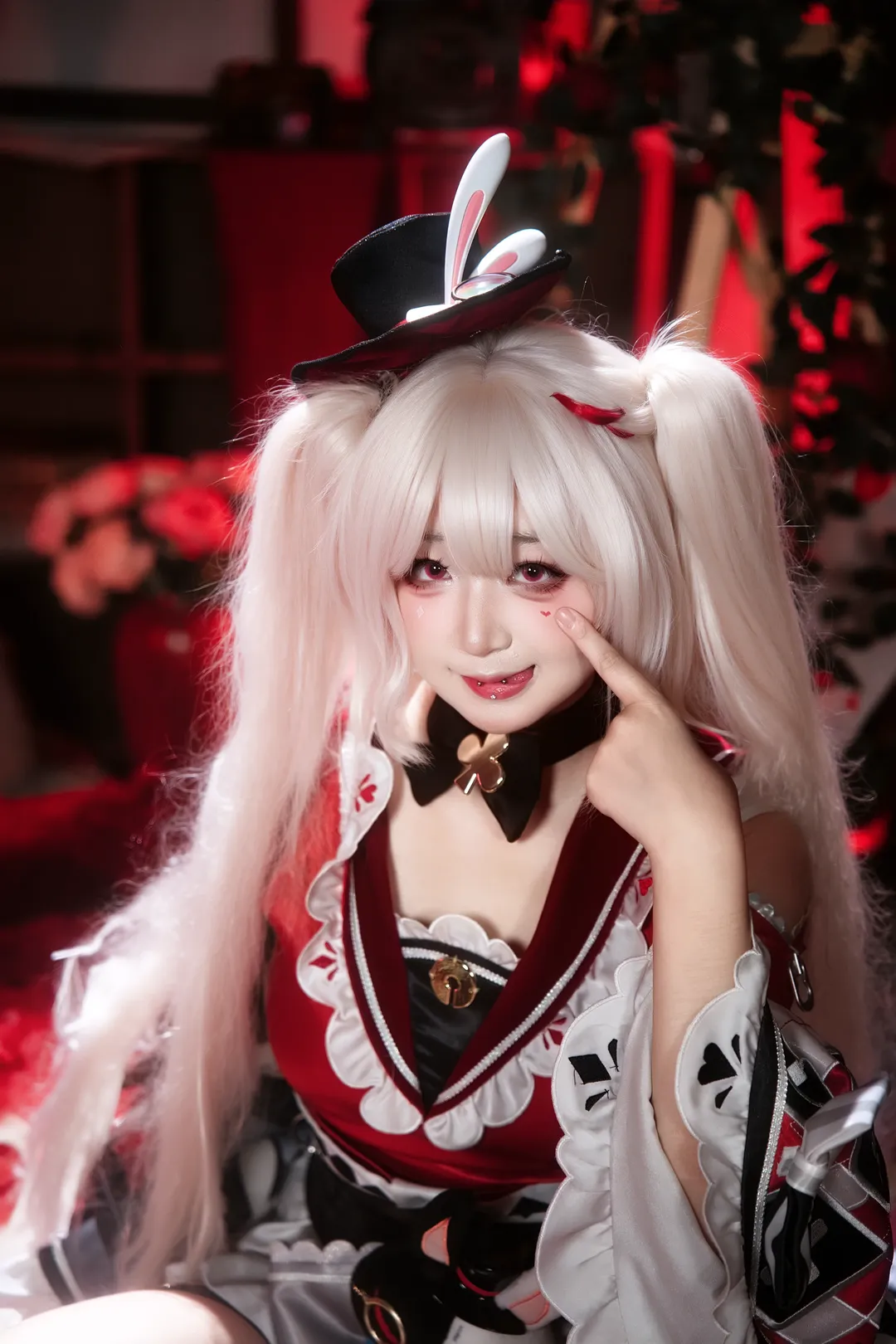 崩坏星穹铁道, 氛围感摄影, 二次元cosplay, 花火cos, 红黑穿搭 - 第4张
