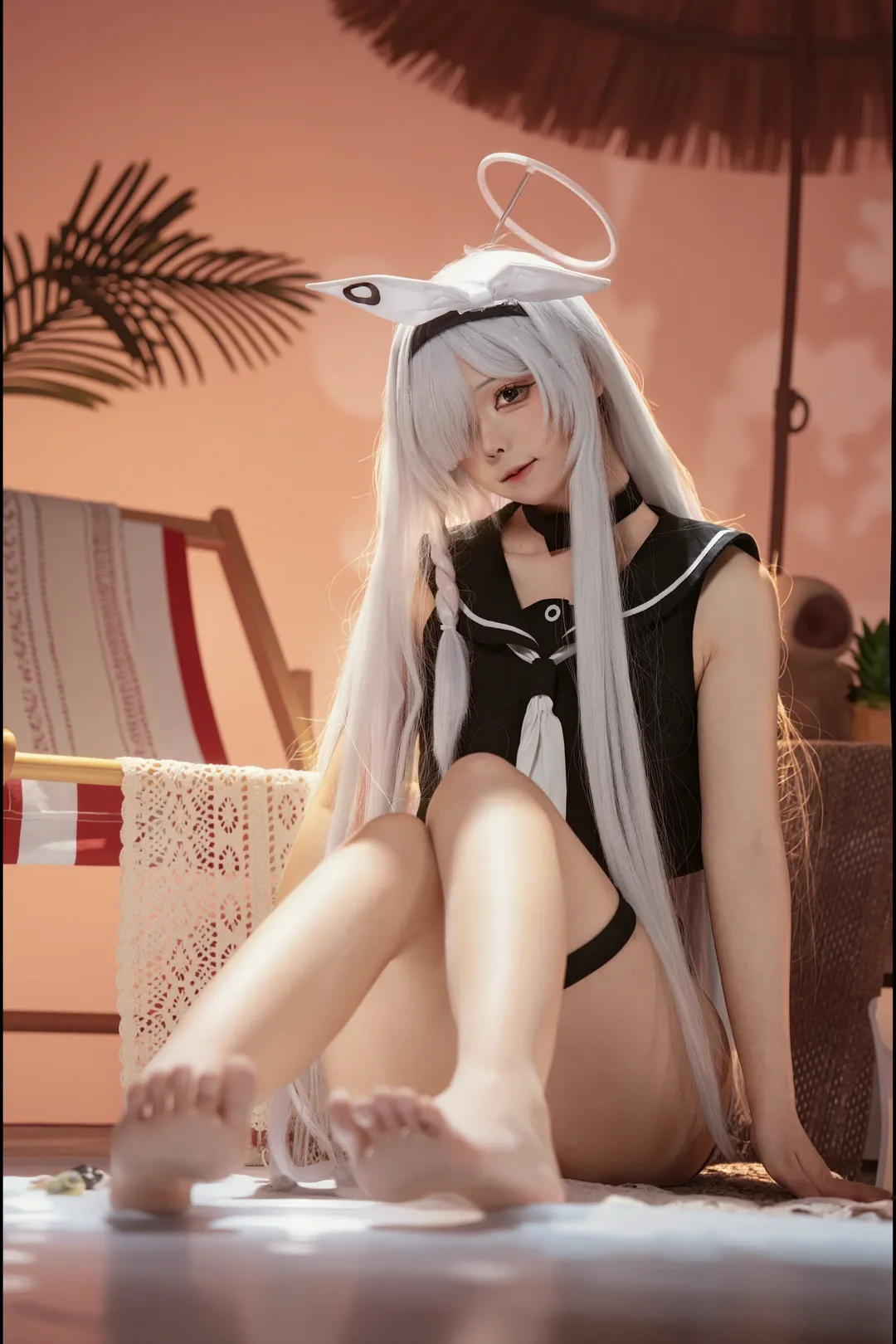 碧蓝档案, 普拉娜cos, 泳池派对, 甜妹cos, 夏日沙滩 - 第2张