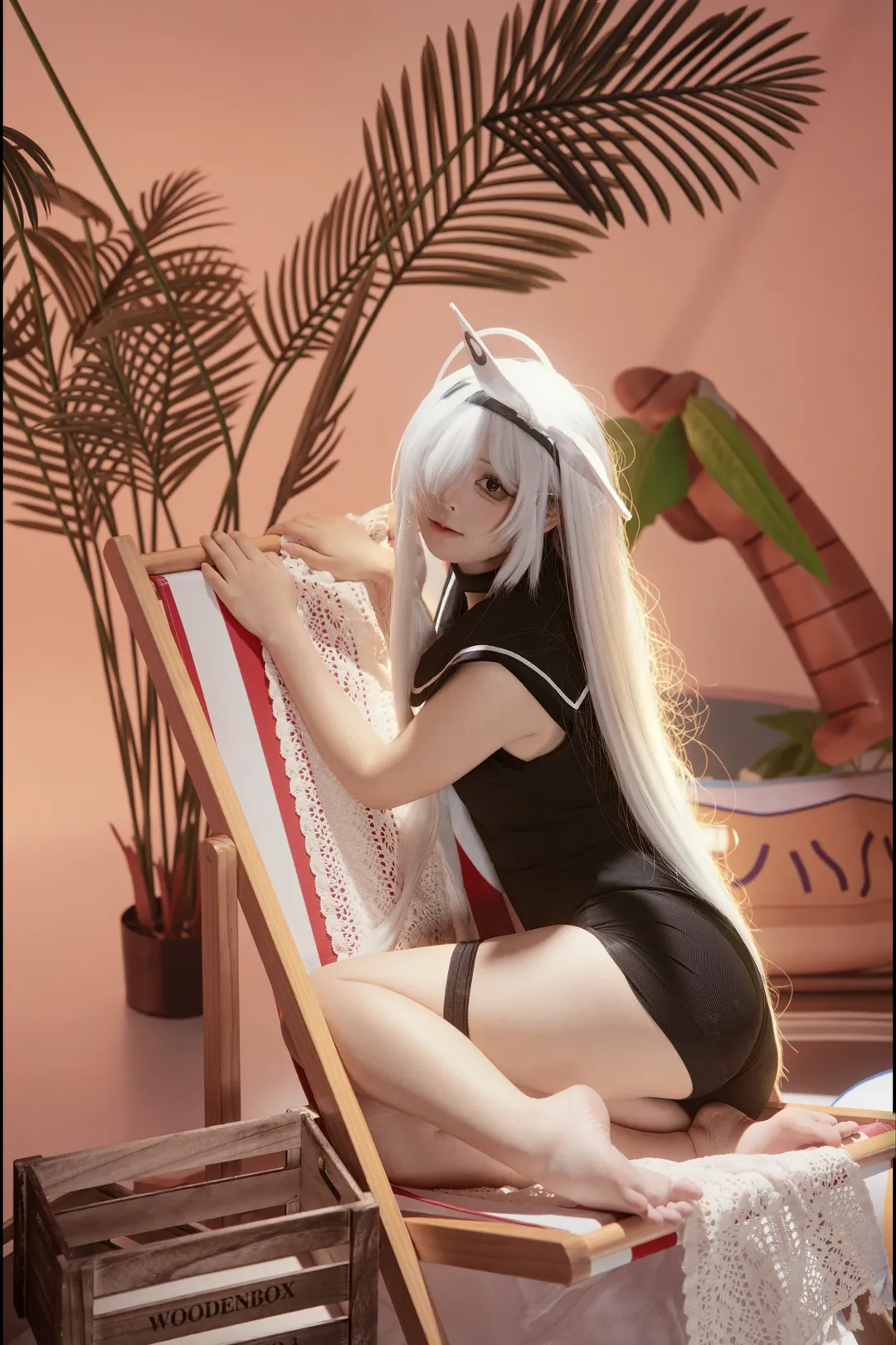 碧蓝档案, 普拉娜cos, 泳池派对, 甜妹cos, 夏日沙滩 - 第3张
