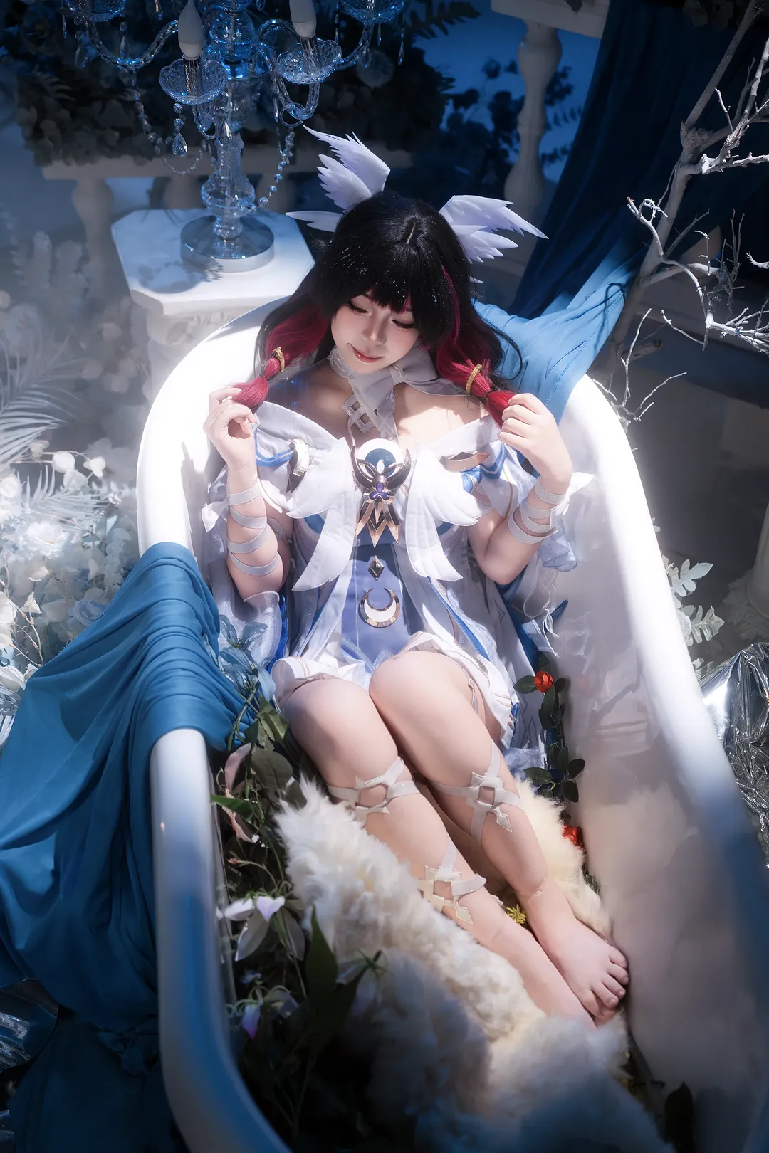 原神, 哥伦比娅cos, 二次元少女, 氛围感摄影, cosplay正片 - 第1张