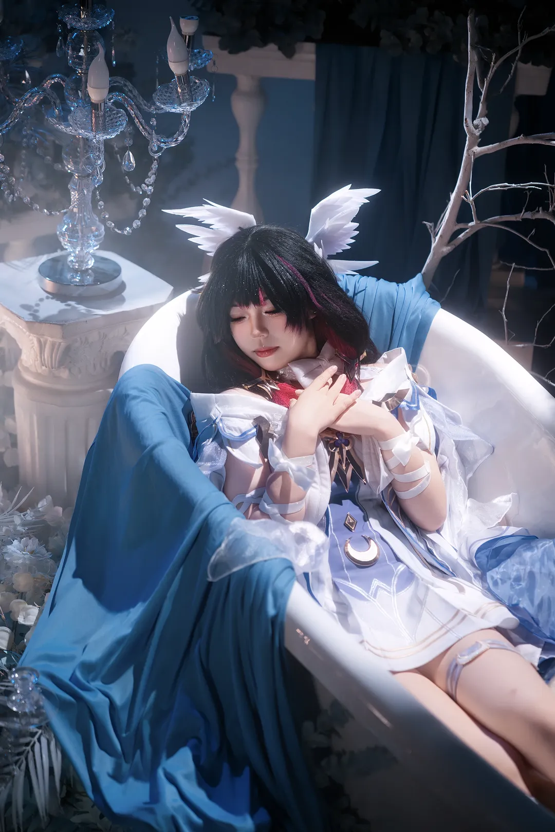 原神, 哥伦比娅cos, 二次元少女, 氛围感摄影, cosplay正片 - 第4张