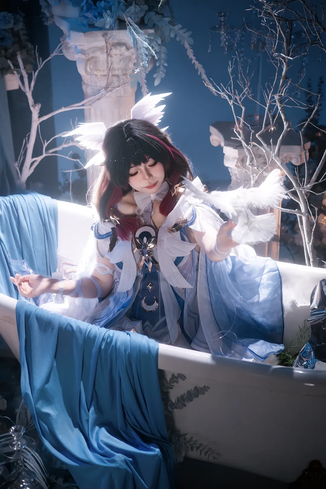 原神, 哥伦比娅cos, 二次元少女, 氛围感摄影, cosplay正片 - 第5张