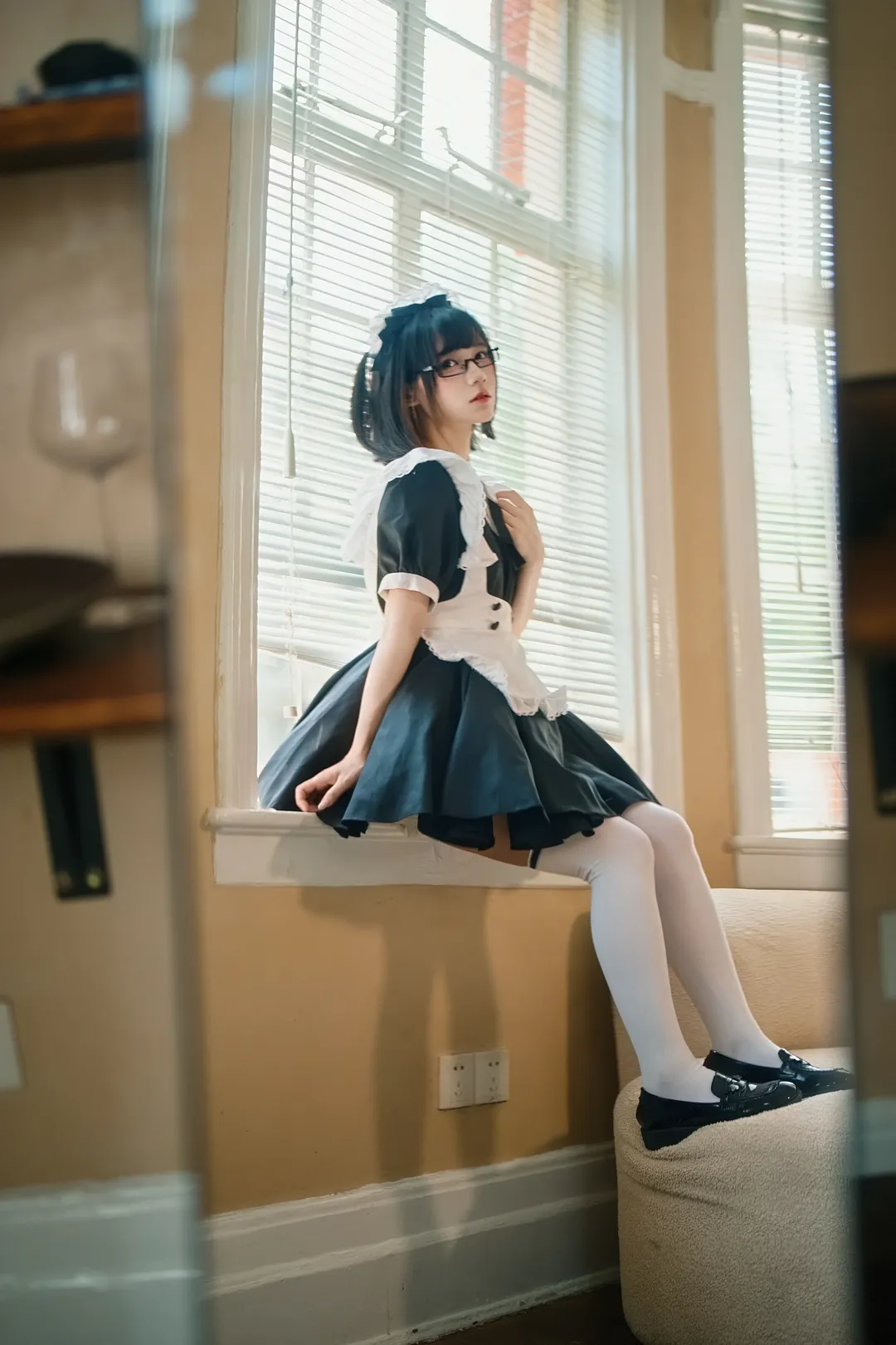 cosplay, 氛围感摄影, 女仆装, 甜妹cos, 居家写真 - 第1张