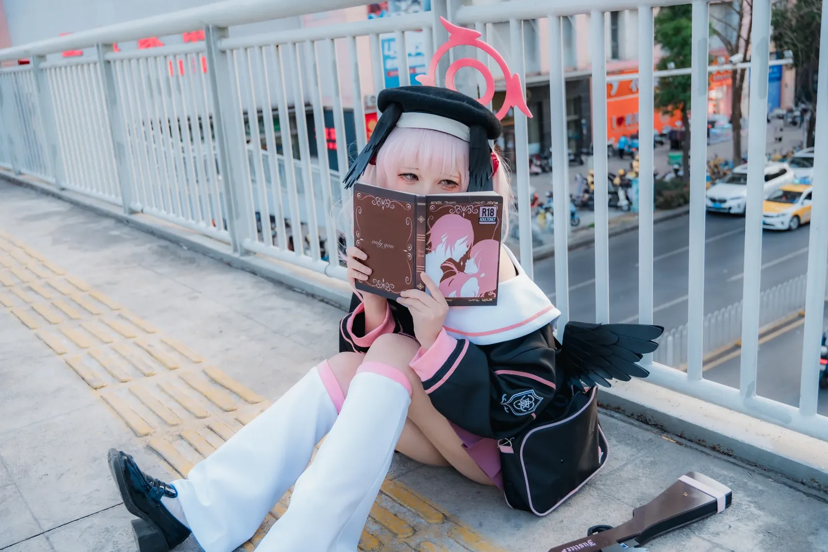 角色扮演, 蔚蓝档案, 下江小春cos, 二次元coser, 天桥外景 - 第3张