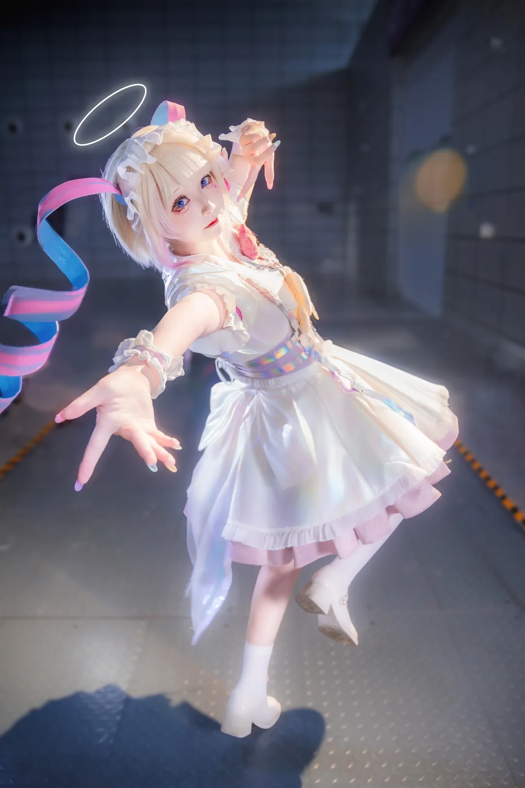 2次元少女, 超絶最かわ天使ちゃん コスプレ, コスプレ撮影, NEEDY GIRL OVERDOSE, 夢幻的な光と影 - 1枚目
