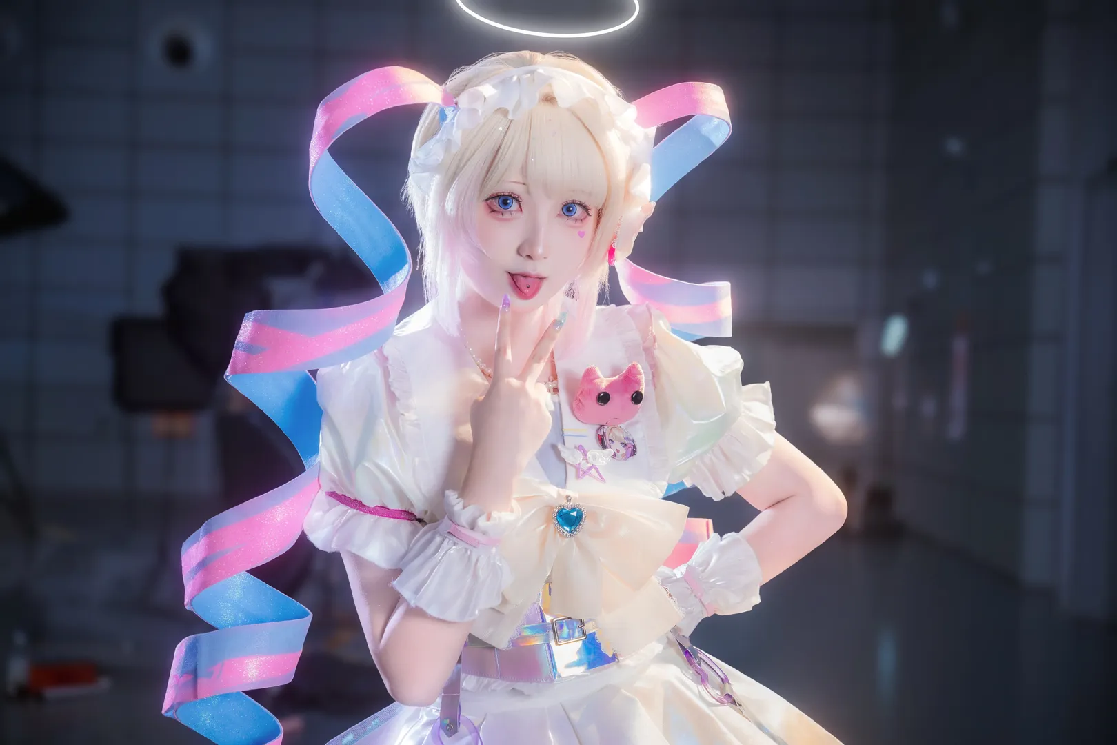 2次元少女, 超絶最かわ天使ちゃん コスプレ, コスプレ撮影, NEEDY GIRL OVERDOSE, 夢幻的な光と影 - 5枚目