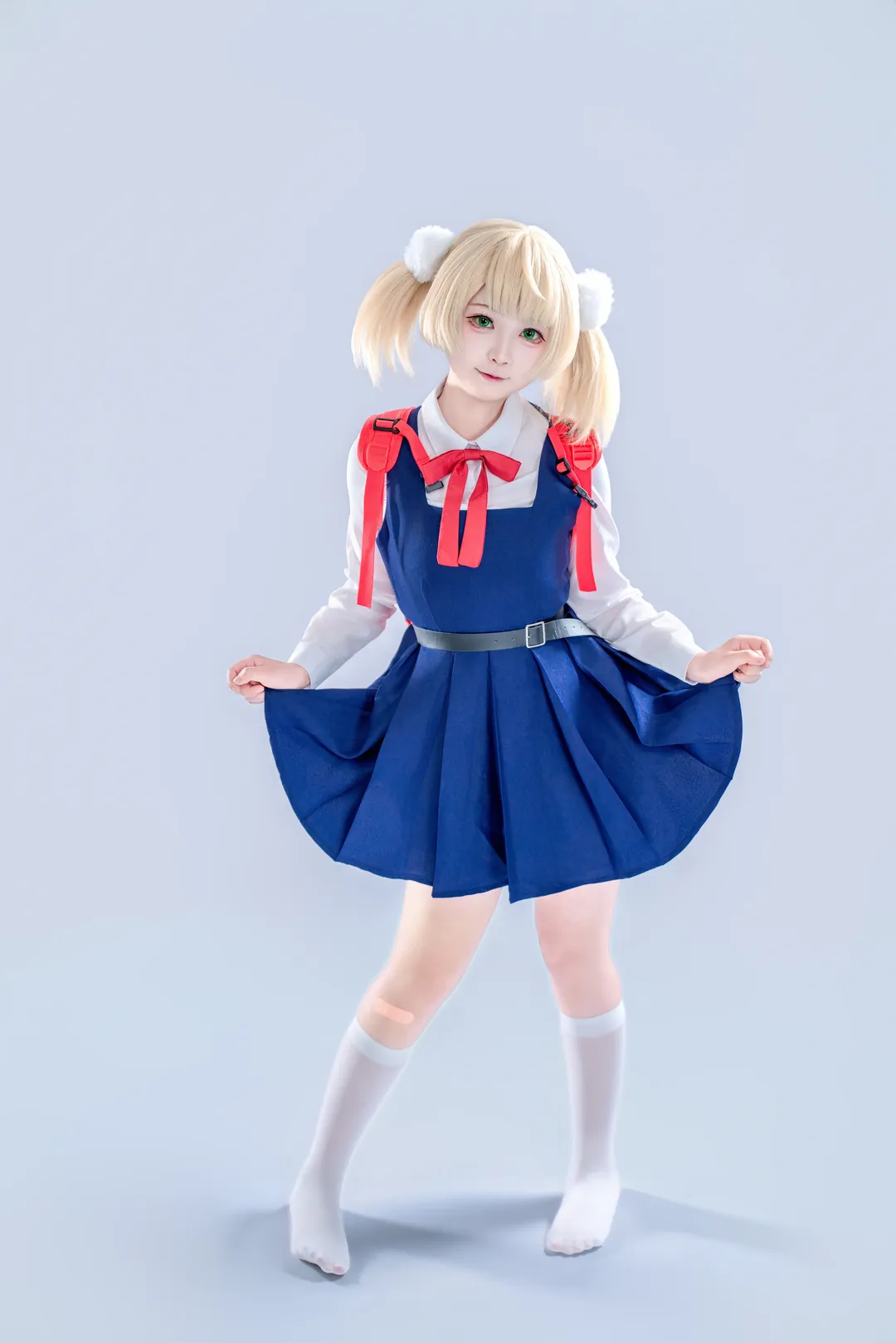 白丝, 时雨羽衣cos, 校园制服, 萝莉神的安魂曲, 双马尾cosplay