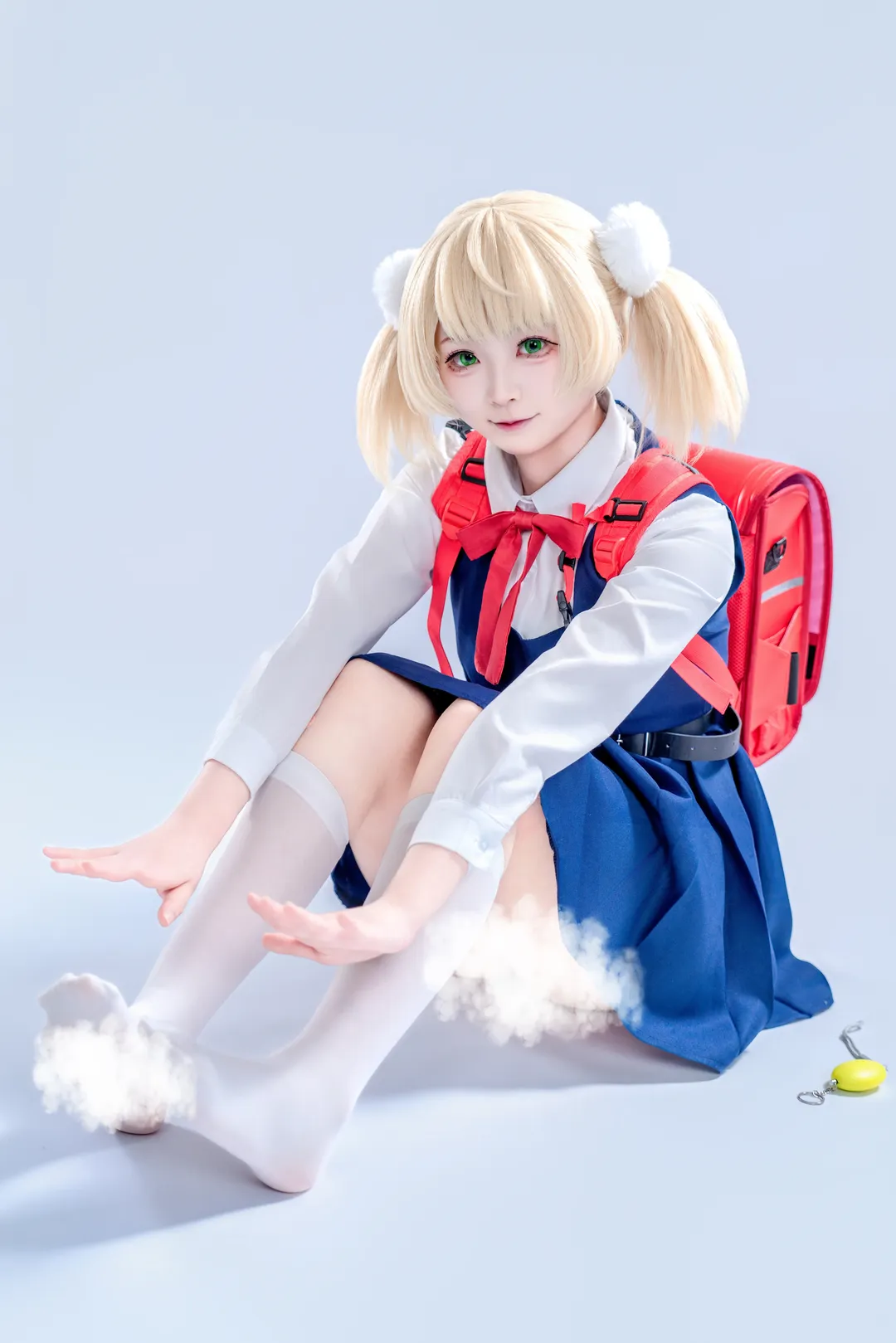 白丝, 时雨羽衣cos, 校园制服, 萝莉神的安魂曲, 双马尾cosplay - 第4张