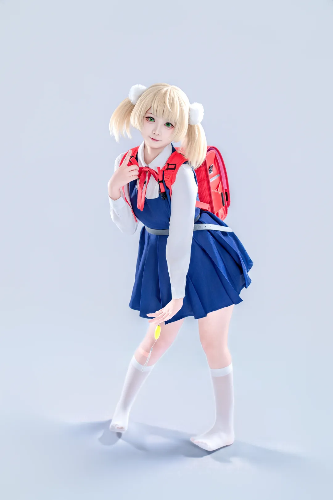 时雨羽衣cos, cosplay日常, 双马尾假发, 校园风穿搭, 萝莉神的安魂曲