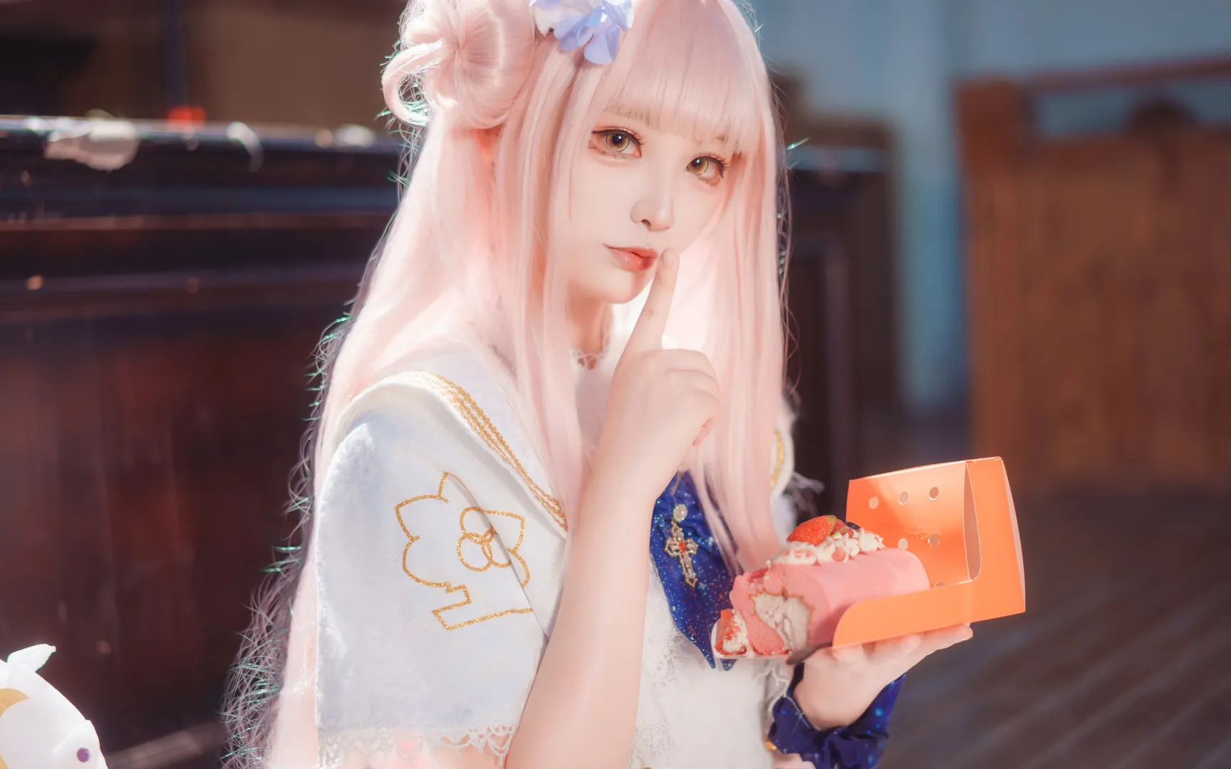 cosplay, 二次元少女, 蔚蓝档案, 圣园未花cos, 天使造型 - 第3张