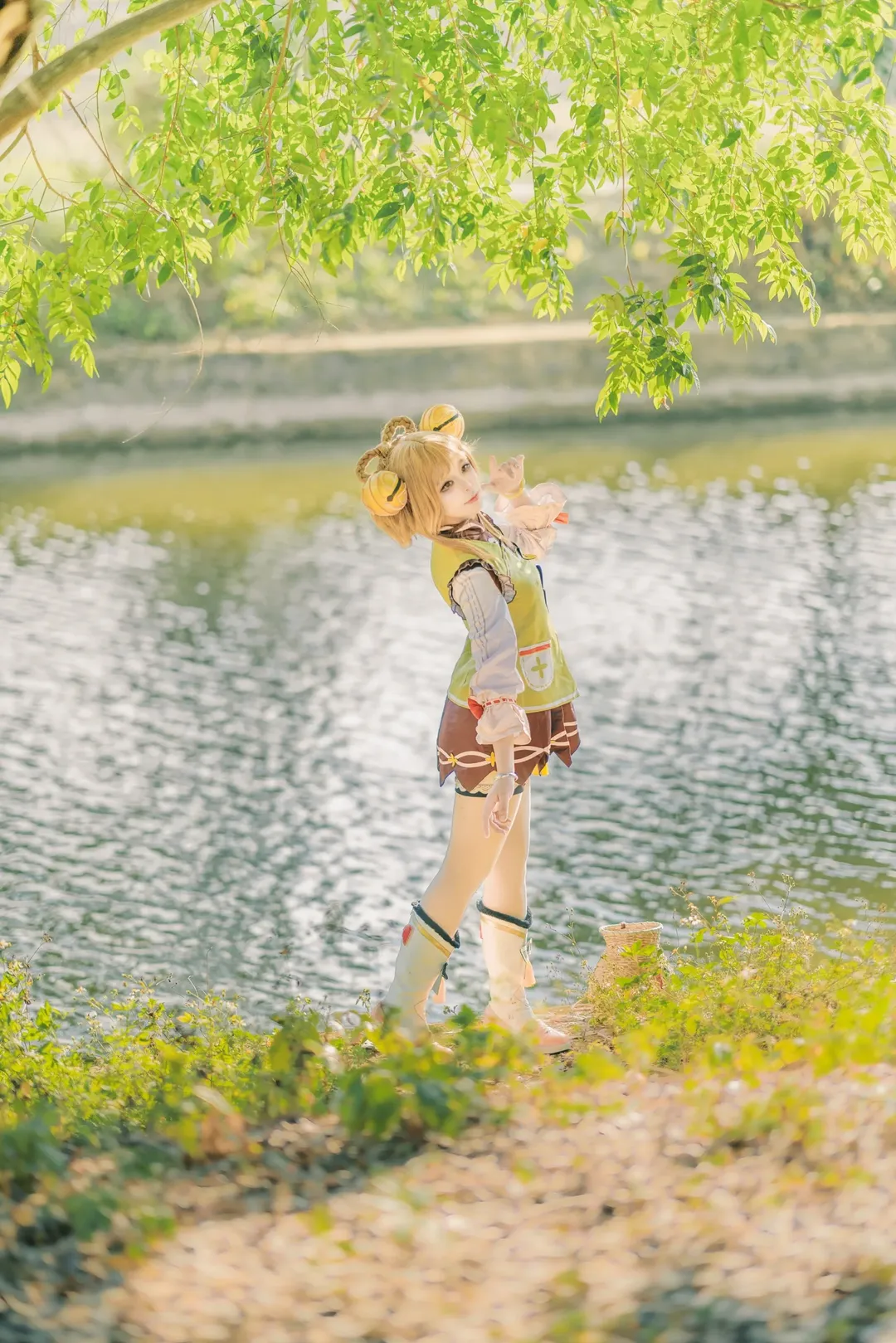 原神, アウトドア撮影, ヨォーヨ コスプレ, 二次元コスプレ, 崇左撮影依頼 - 1枚目