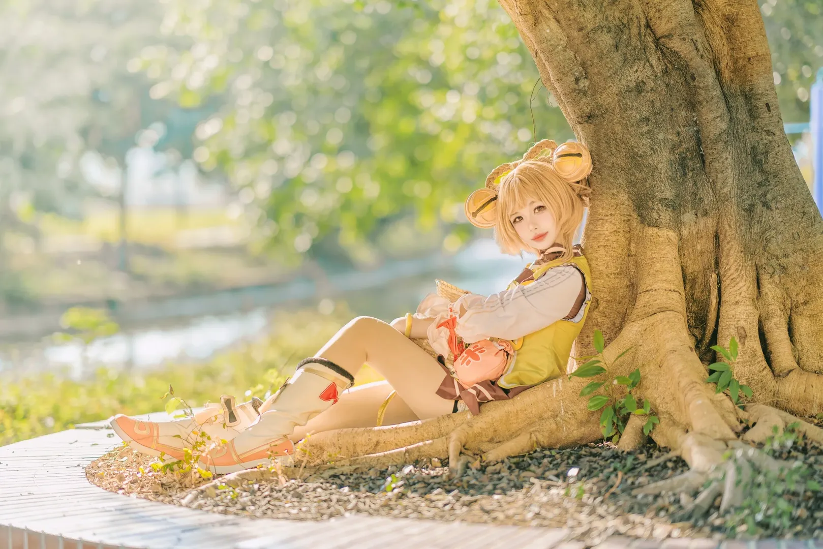原神, アウトドア撮影, ヨォーヨ コスプレ, 二次元コスプレ, 崇左撮影依頼 - 5枚目
