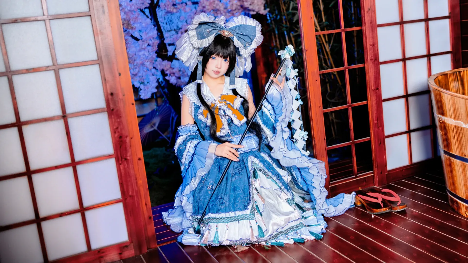 博麗霊夢コスプレ, 東方Project, 和風衣装, スタジオポートレート, 日系自宅少女ポートレート - 3枚目