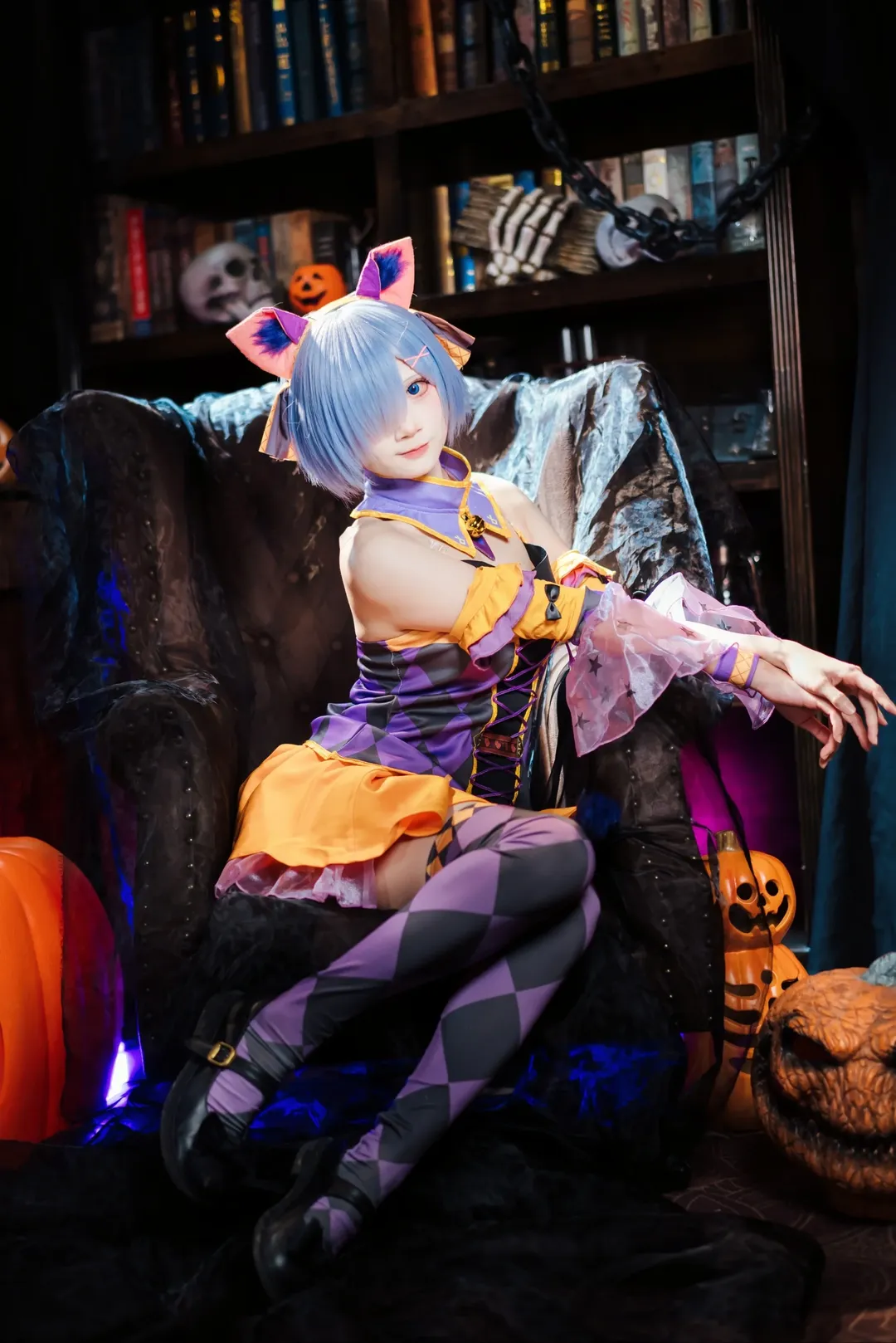 Re:ゼロから始める異世界生活, レム コスプレ, ハロウィンコスプレ, 猫耳・獣耳, ジャック・オ・ランタン - 10枚目