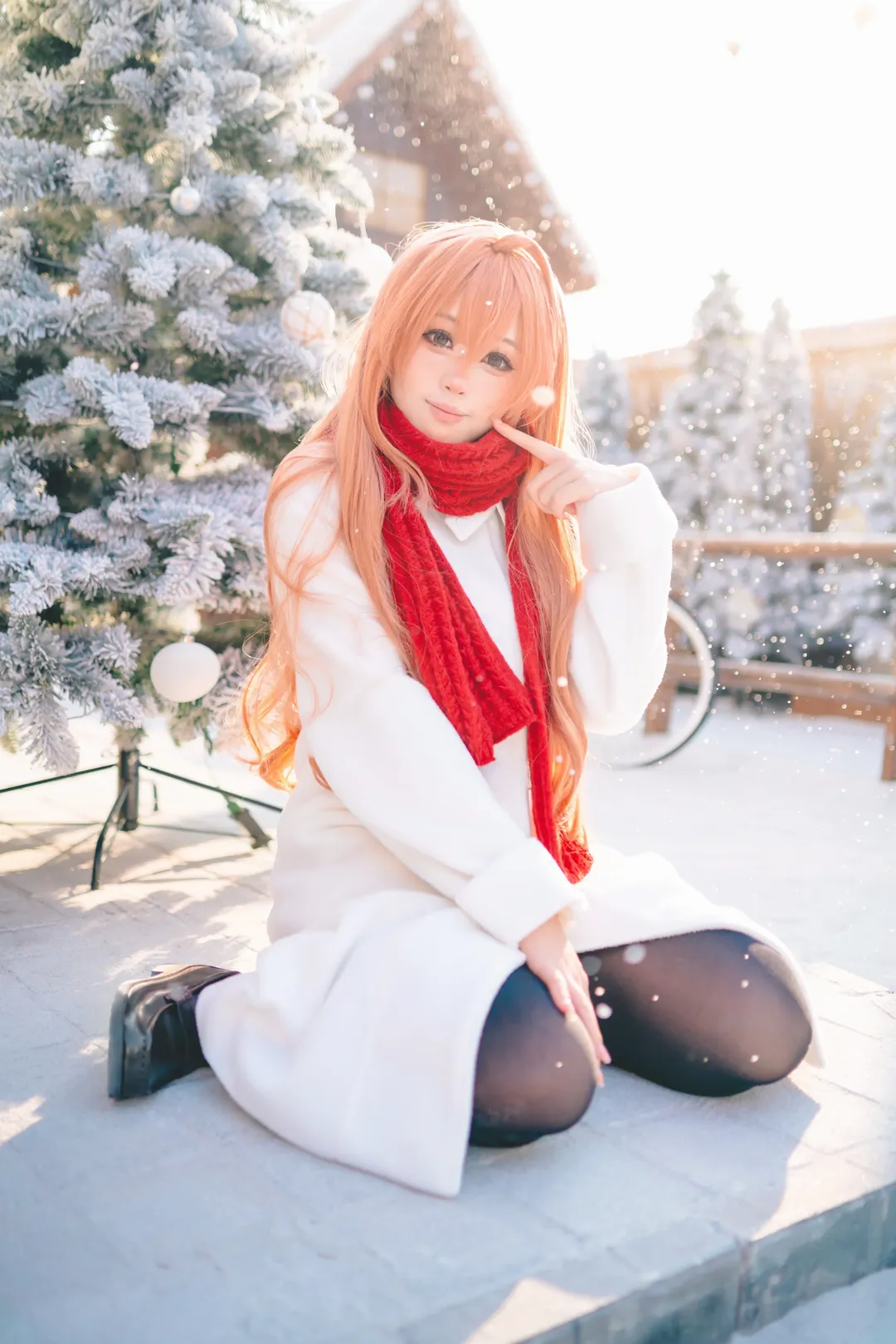 逢坂大河cos, 龙与虎, 雪景写真, 冬日cosplay, 初雪记忆 - 第2张