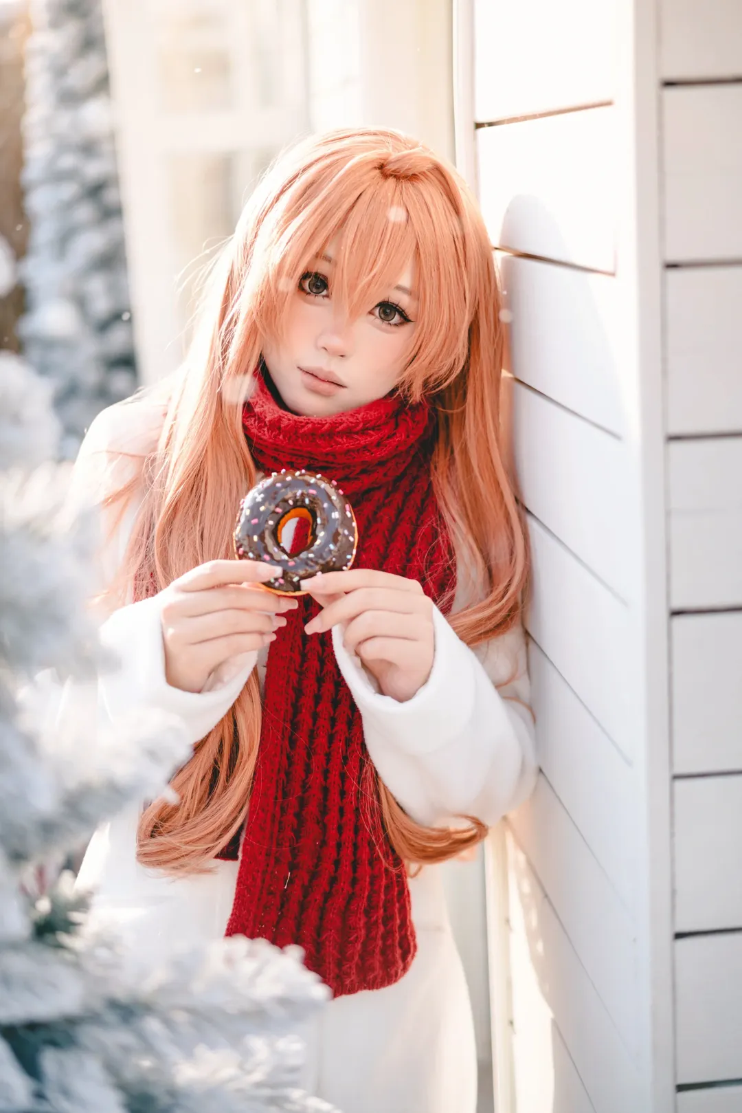 逢坂大河cos, 龙与虎, 雪景写真, 冬日cosplay, 初雪记忆