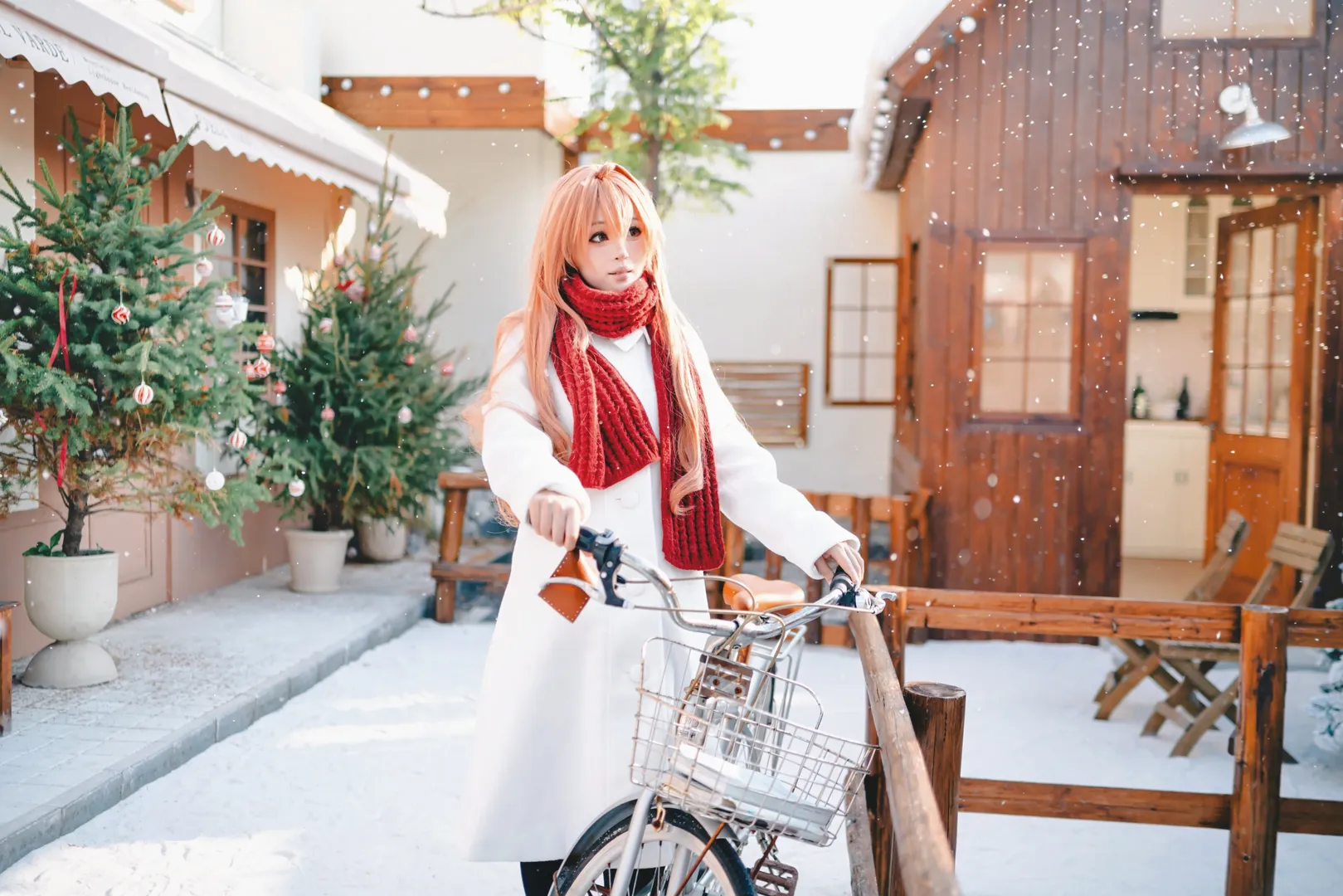 逢坂大河cos, 龙与虎, 雪景写真, 冬日cosplay, 初雪记忆 - 第9张
