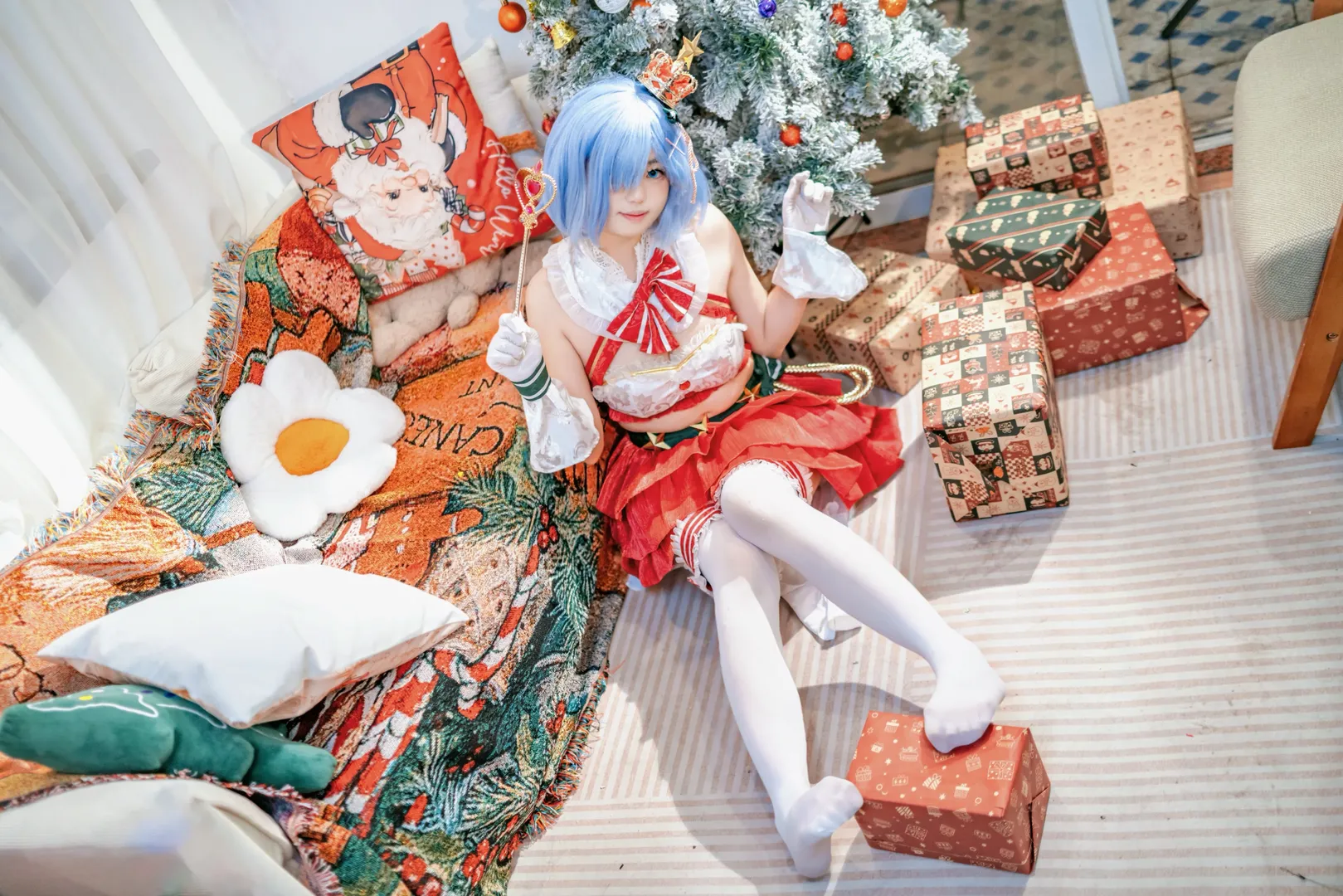 从零开始的异世界生活, 蕾姆cos, 二次元cos, 圣诞cosplay, 圣诞蕾姆 - 第2张
